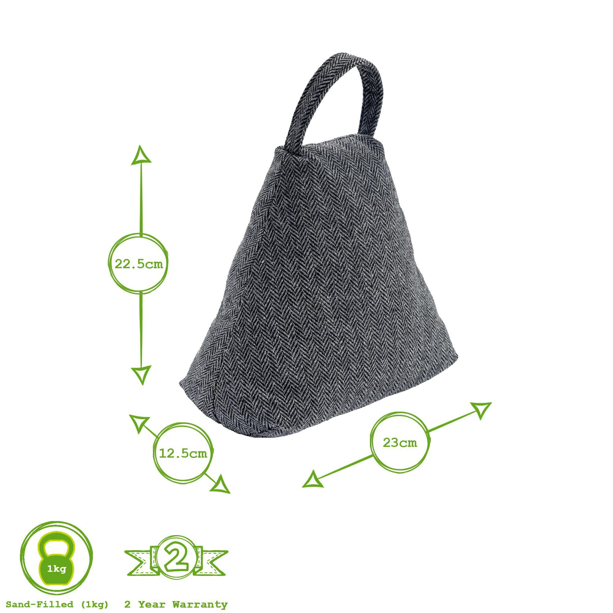 Herringbone Door Stop - Triangle