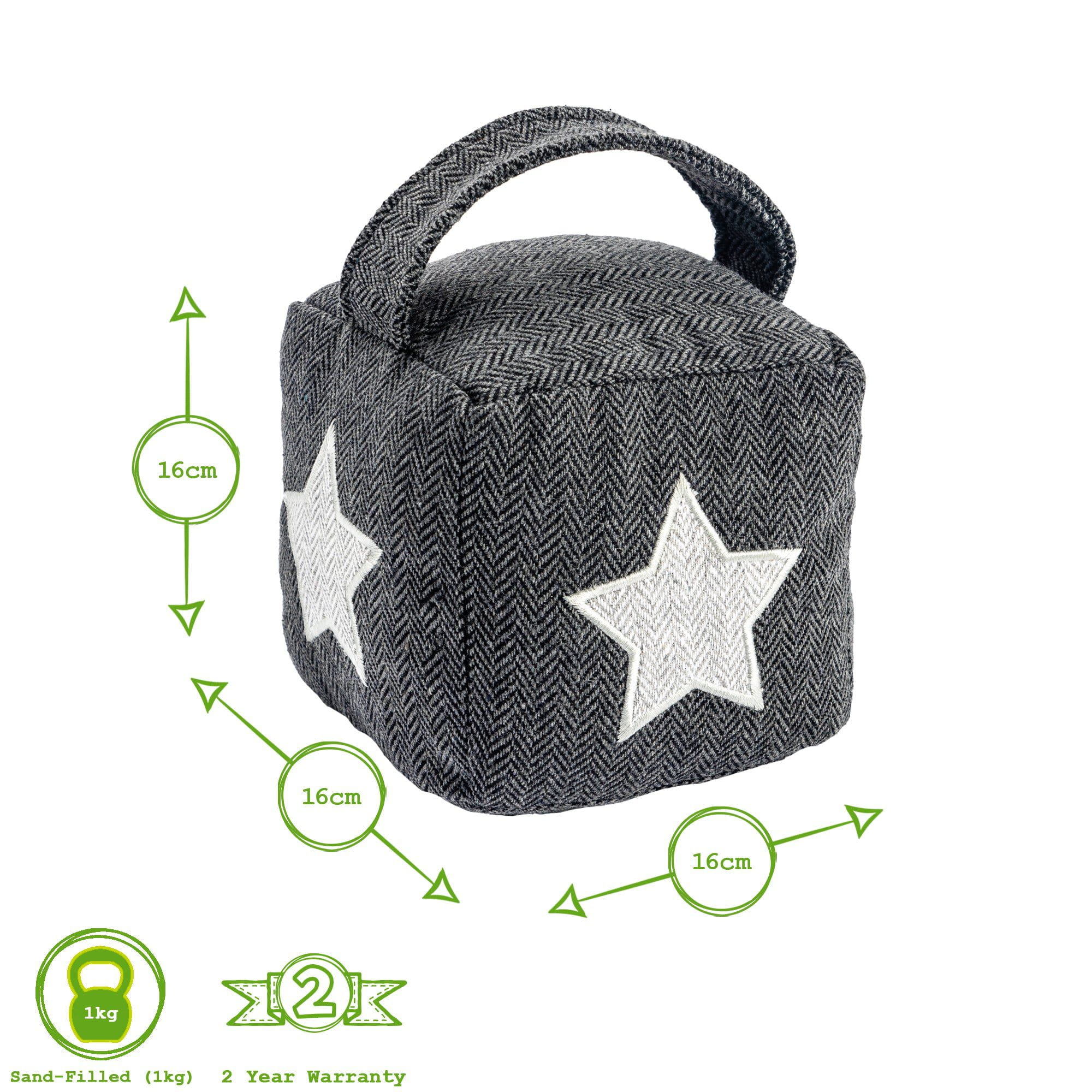 Star Herringbone Door Stop