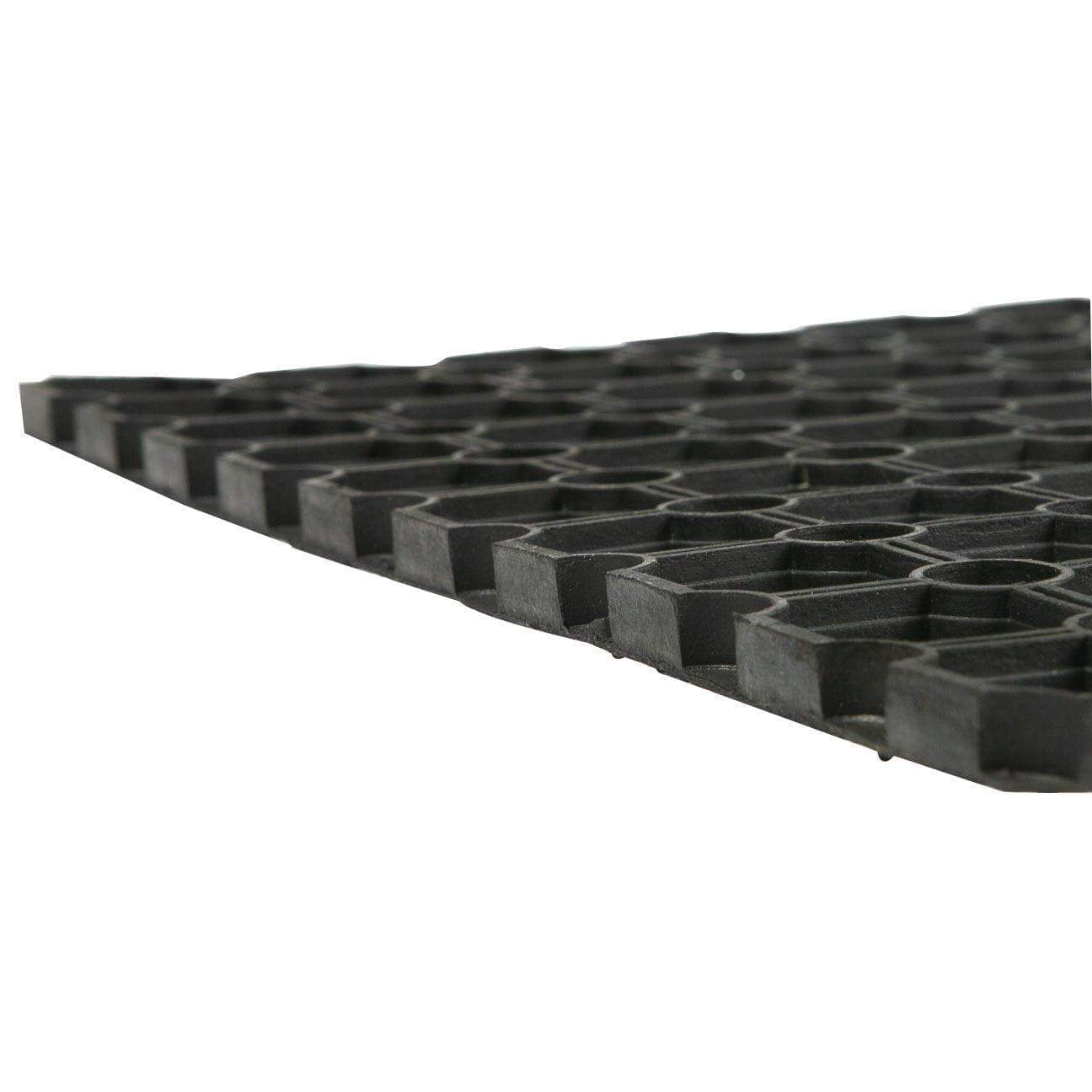 80cm x 60cm Black Heavy Duty Rubber Door Mat