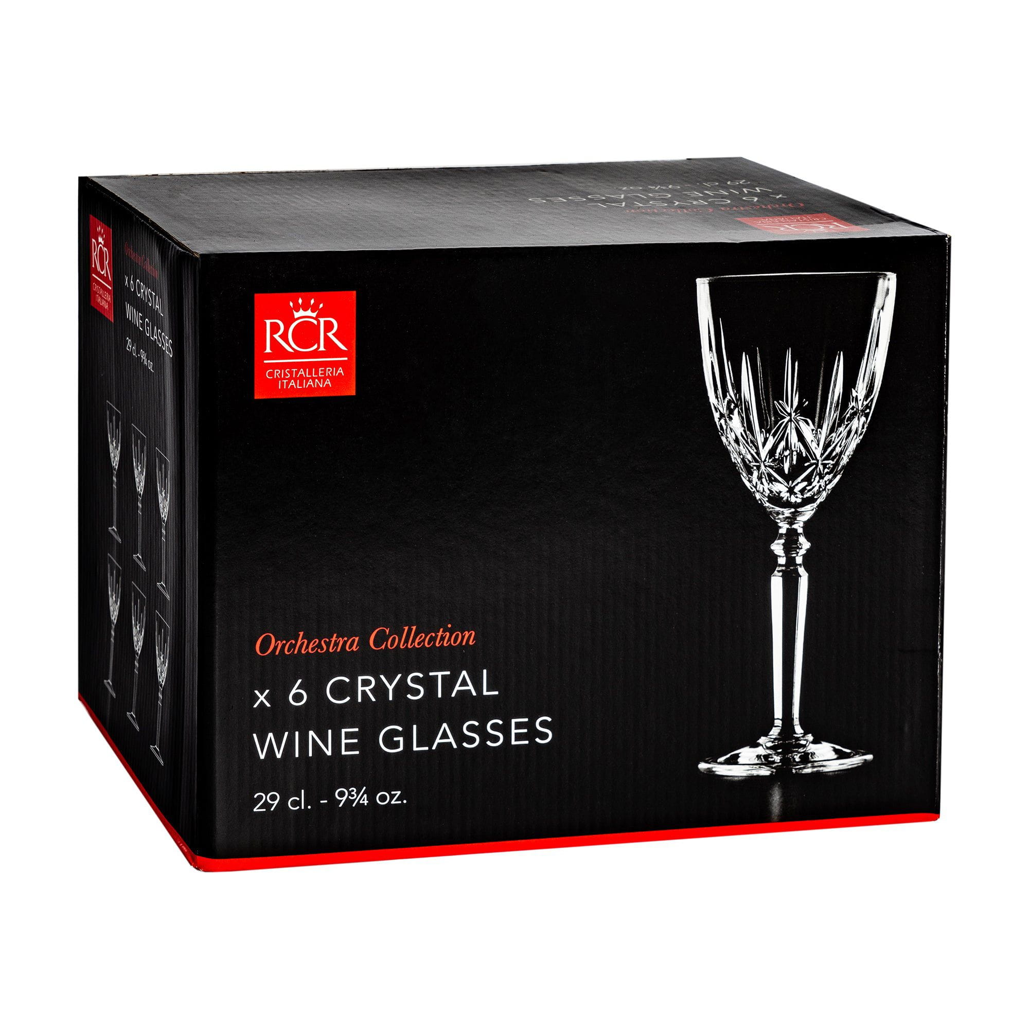 290ml Crystal Orchestra Wine Glasses - Pack of Six