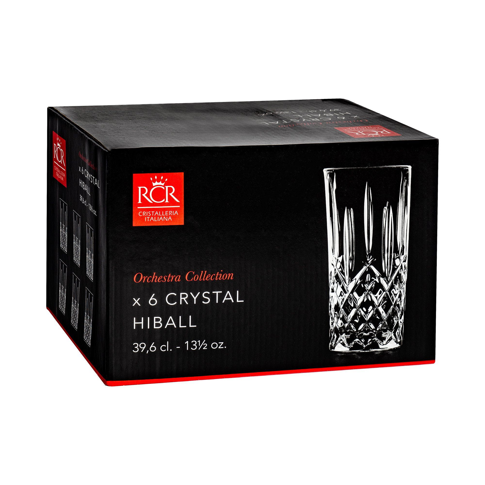 Orchestra Crystal Highball Glasses - Pack of Six