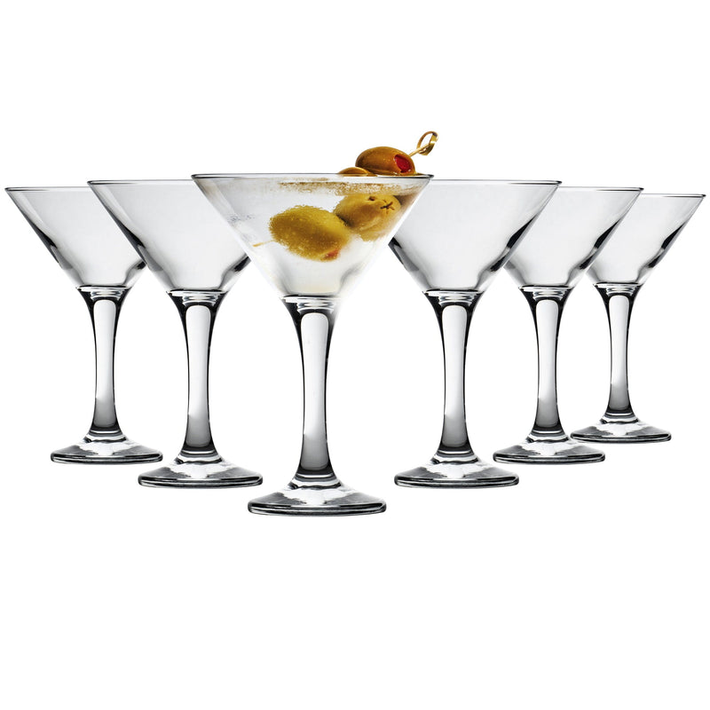 175ml Martini Glasses - Pack of Six - By Rink Drink