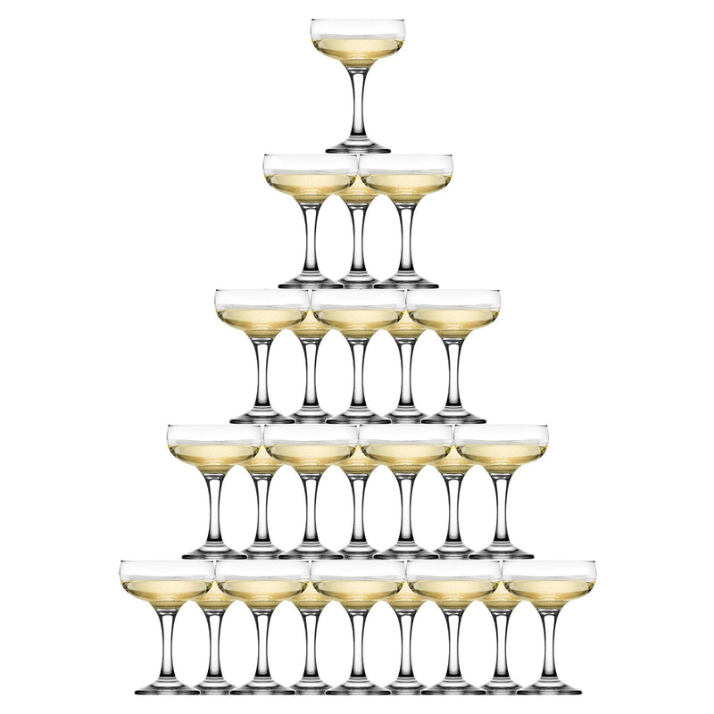 Champagne Tower Set - 200ml - Pack of 35 Glasses - By Rink Drink