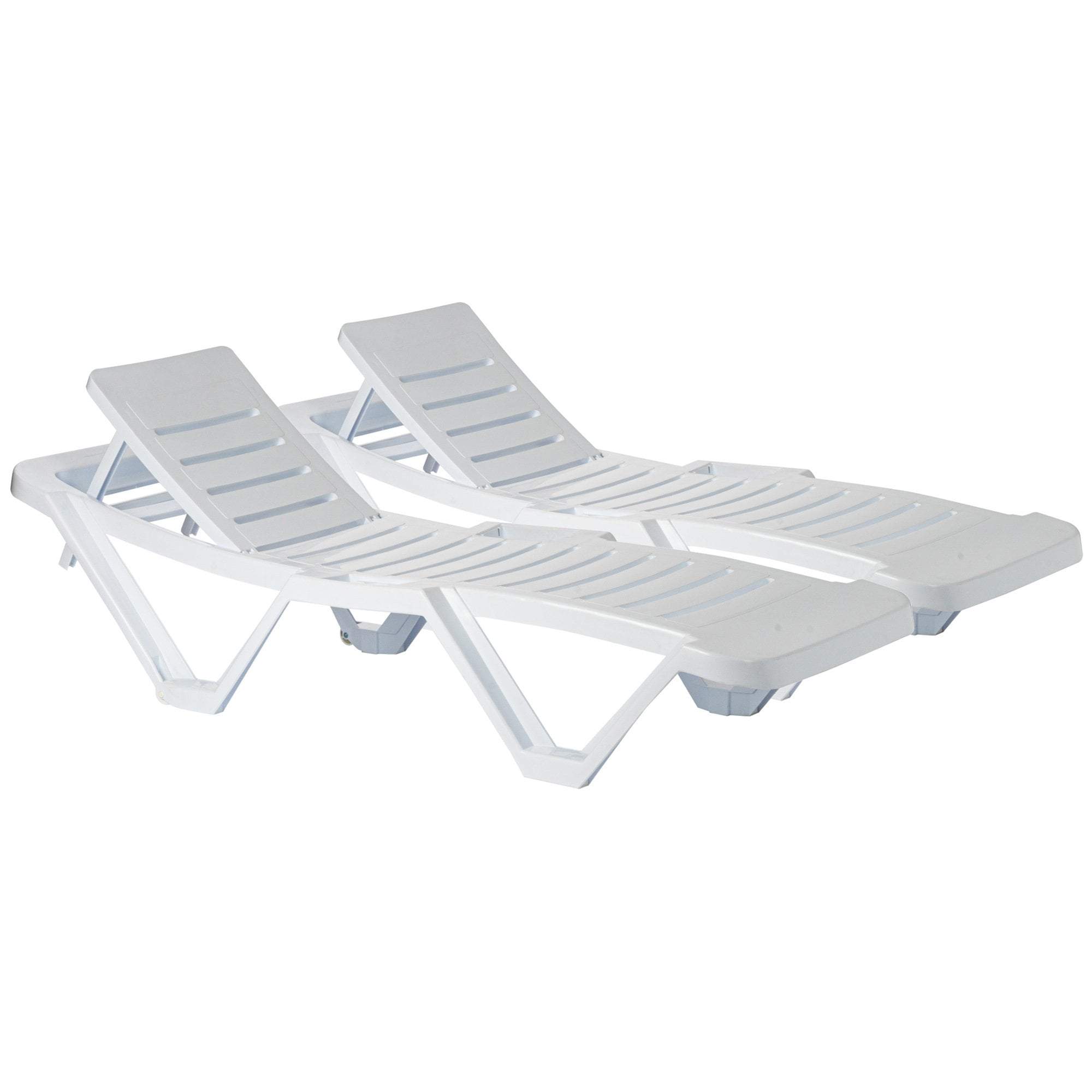 5-Position Master Sun Loungers - Pack of Two