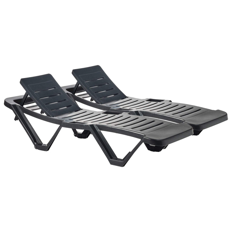 5-Position Master Sun Loungers - Pack of Two - By Resol