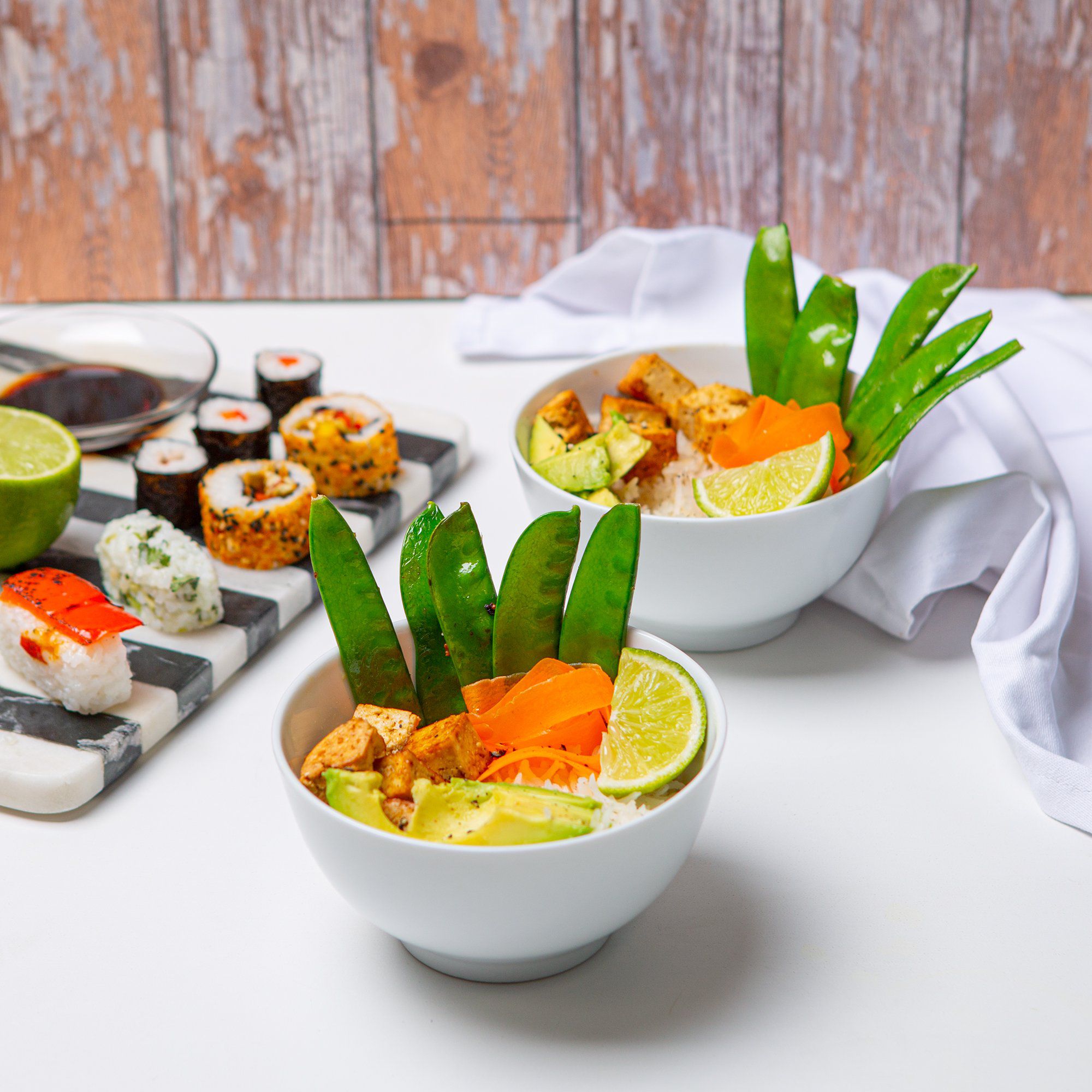 13cm White Rice Bowls - Pack of Six