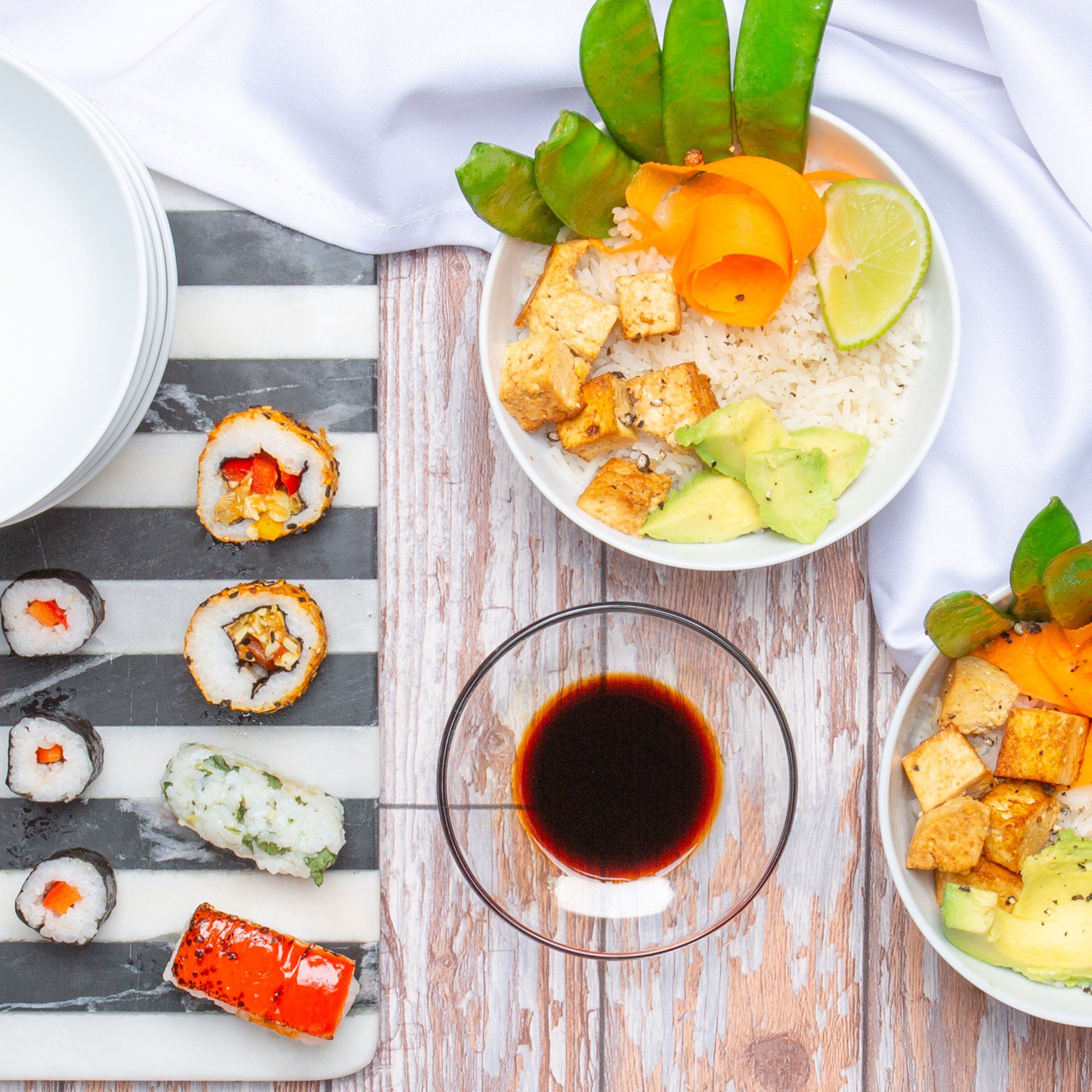 13cm White Rice Bowls - Pack of Six