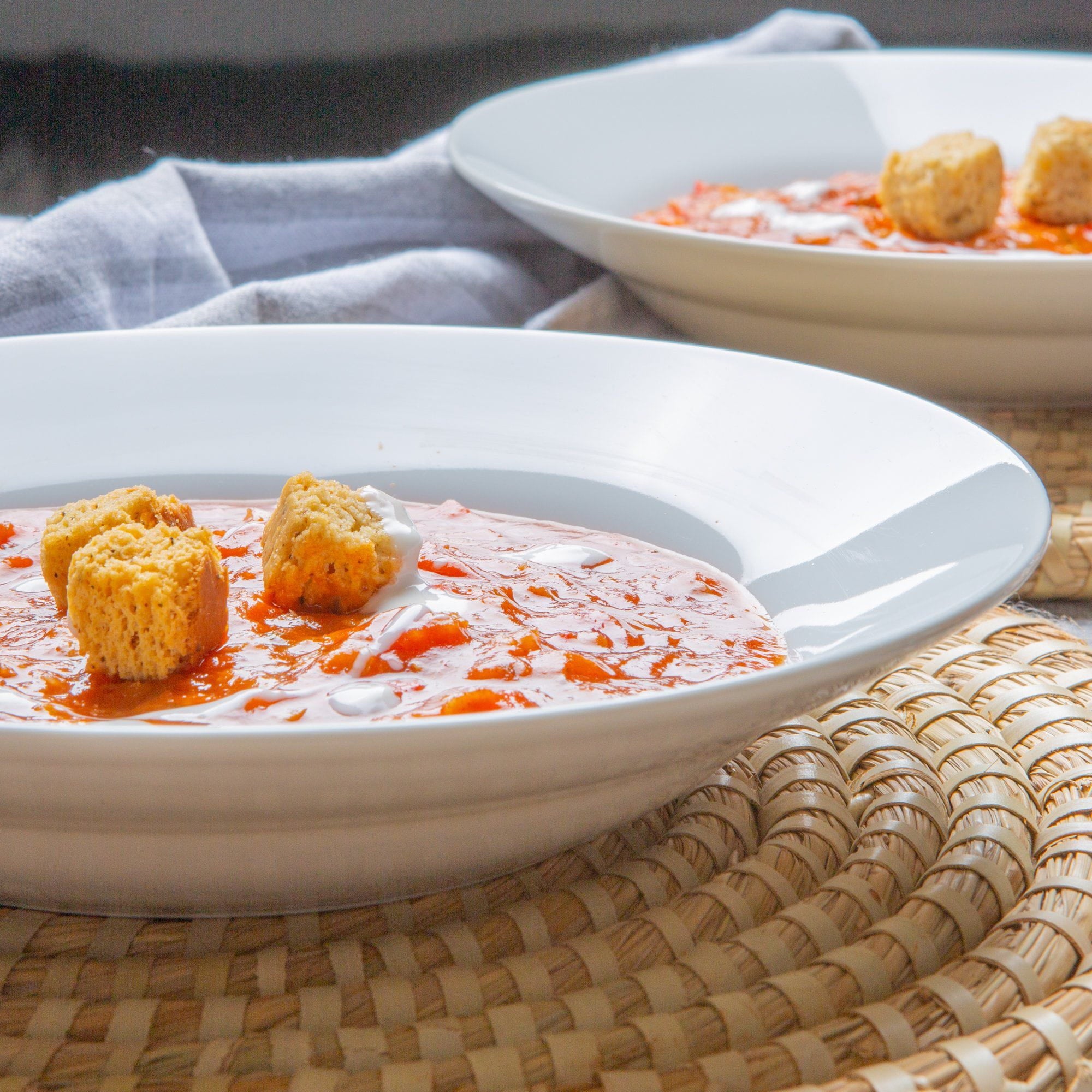 23cm White Soup Bowls - Pack of Six