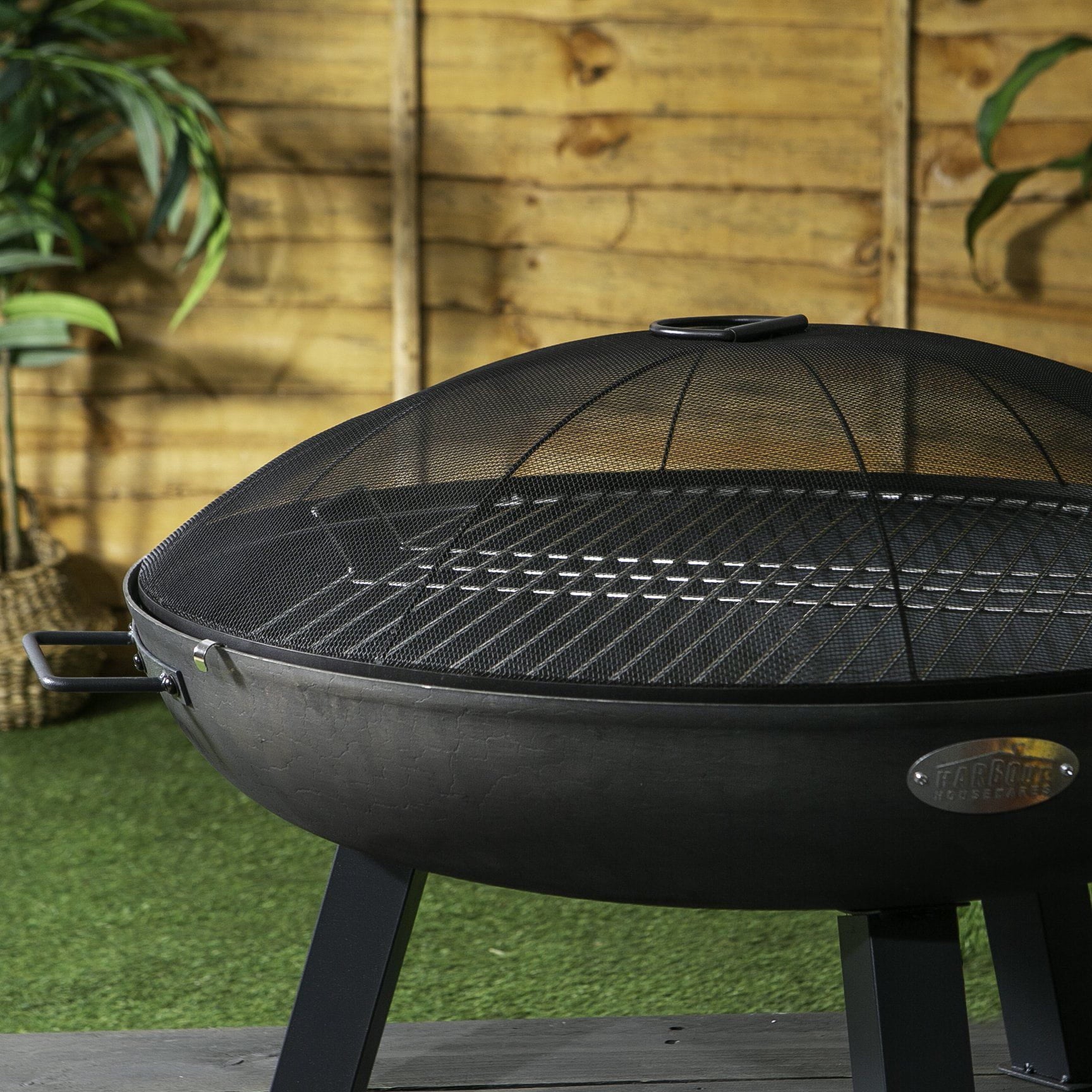 72.5cm Round Fire Pit Dome