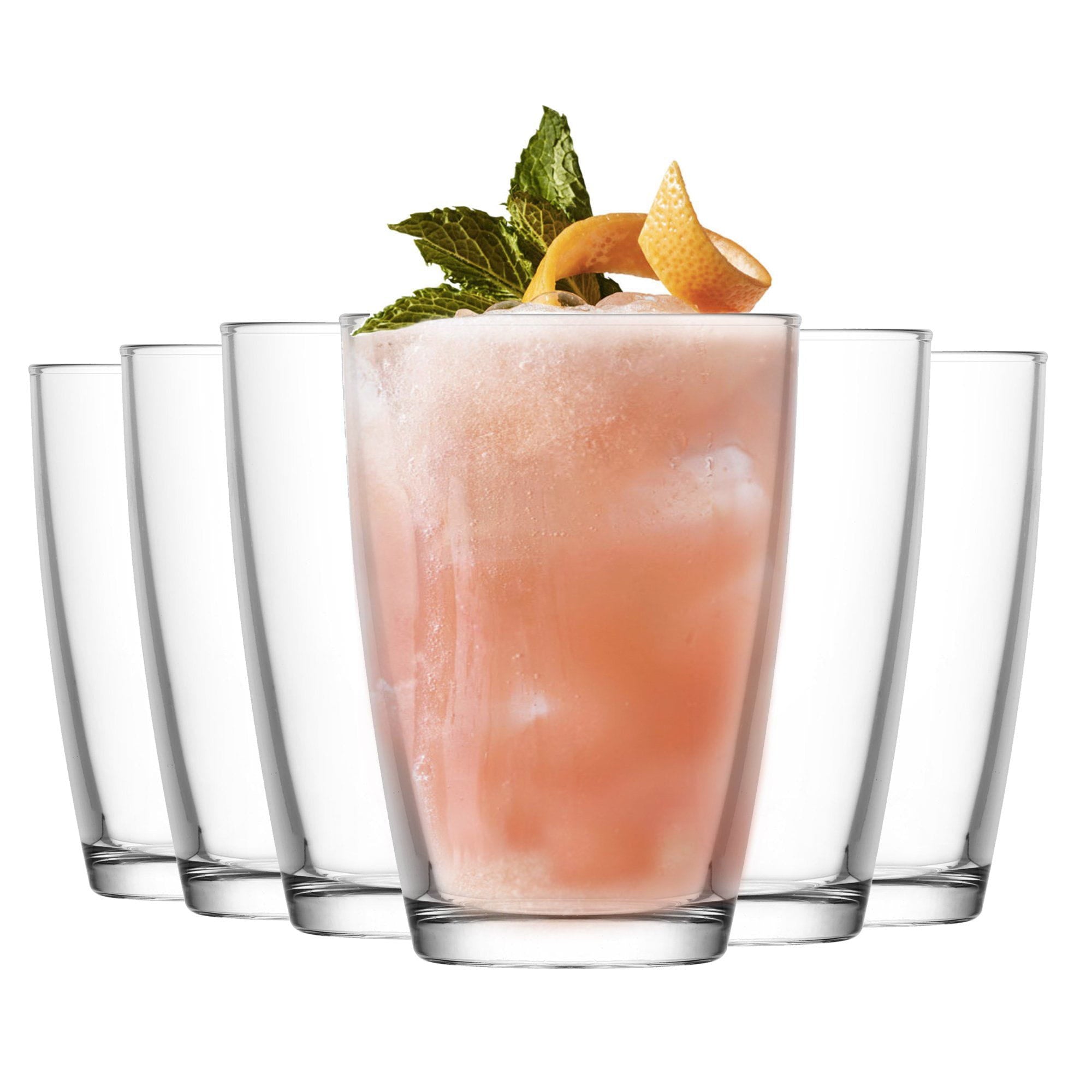 LAV 6 Piece Vega Highball Glasses Set - 415ml