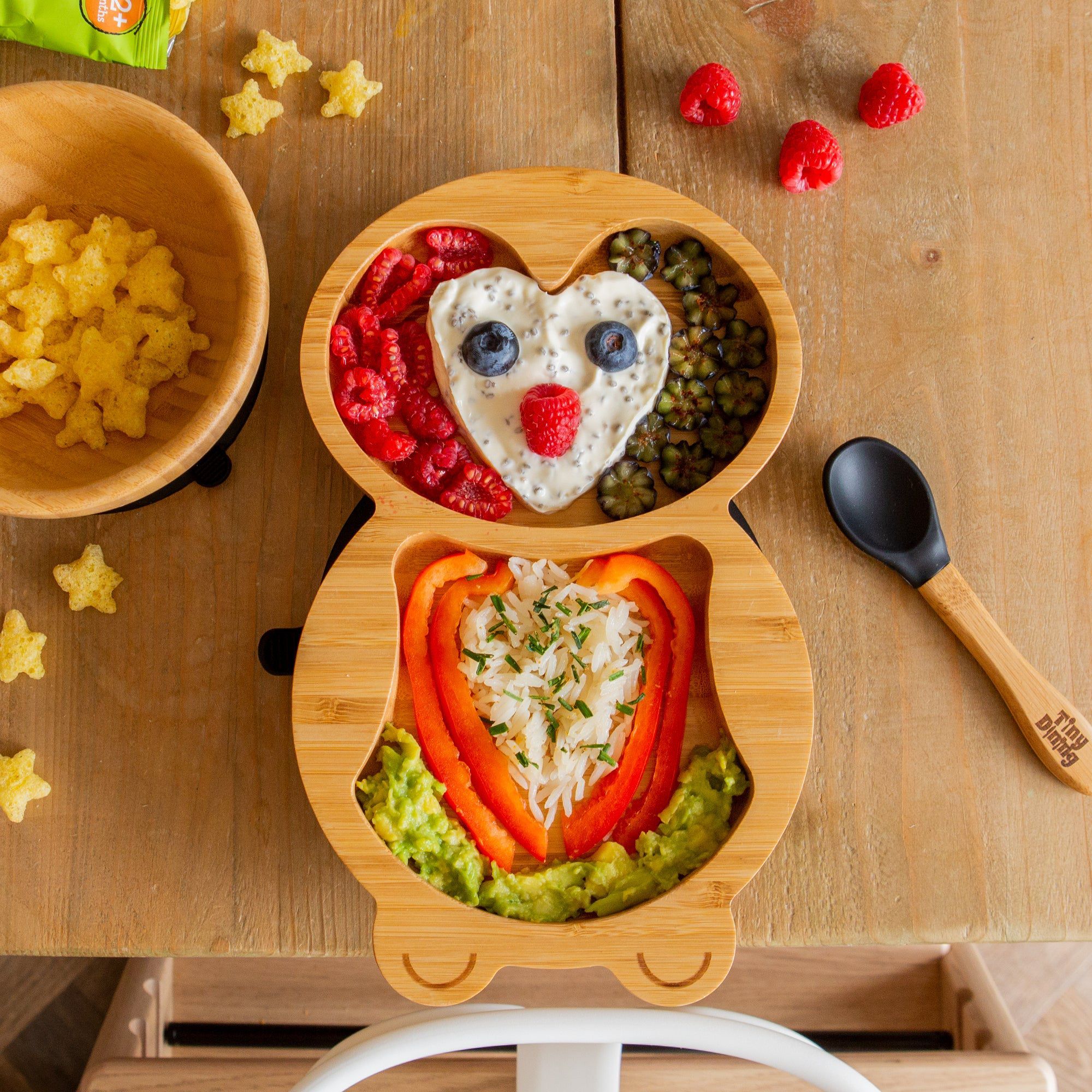 Pickles The Penguin Bamboo Suction Plate