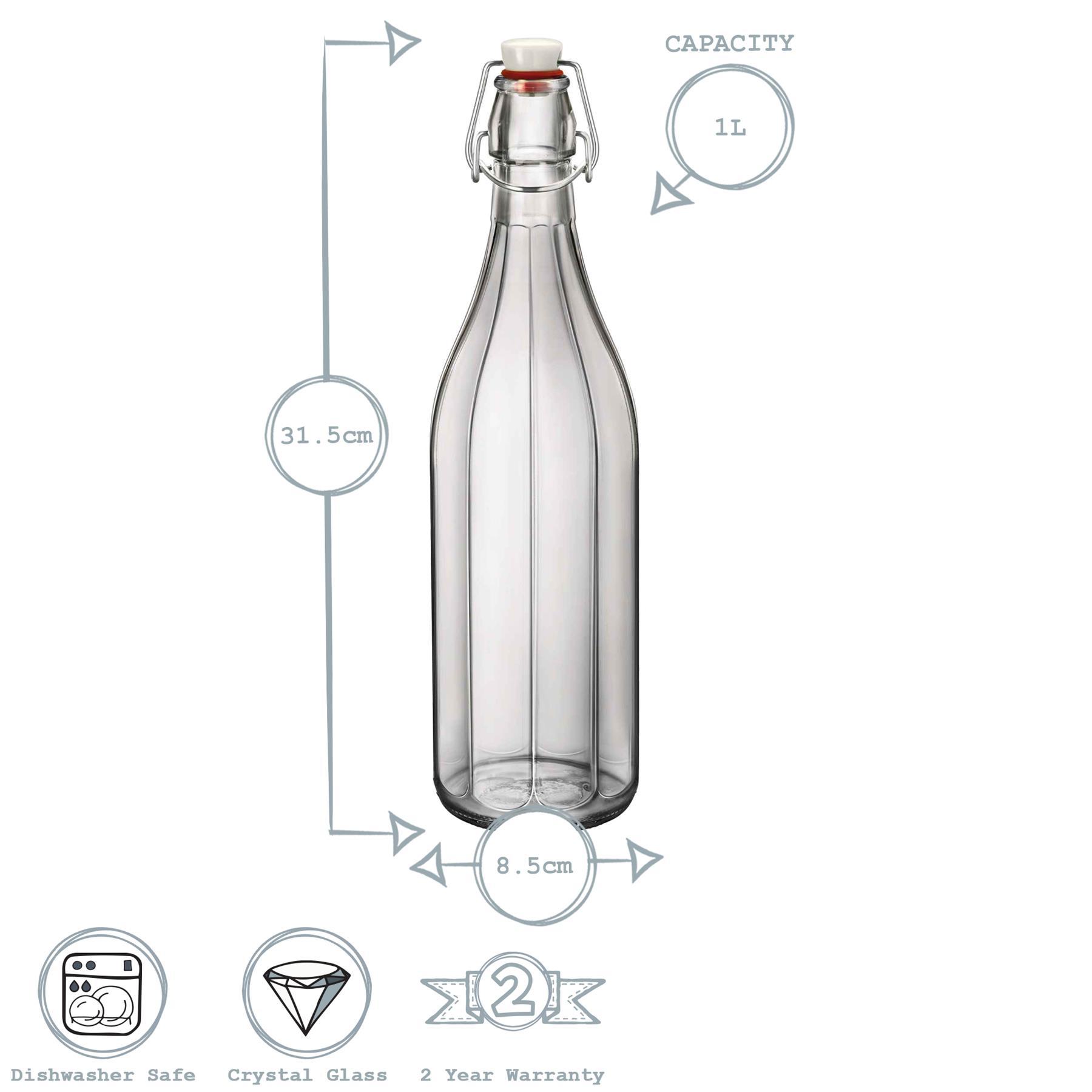 1L Oxford Glass Swing Top Bottle