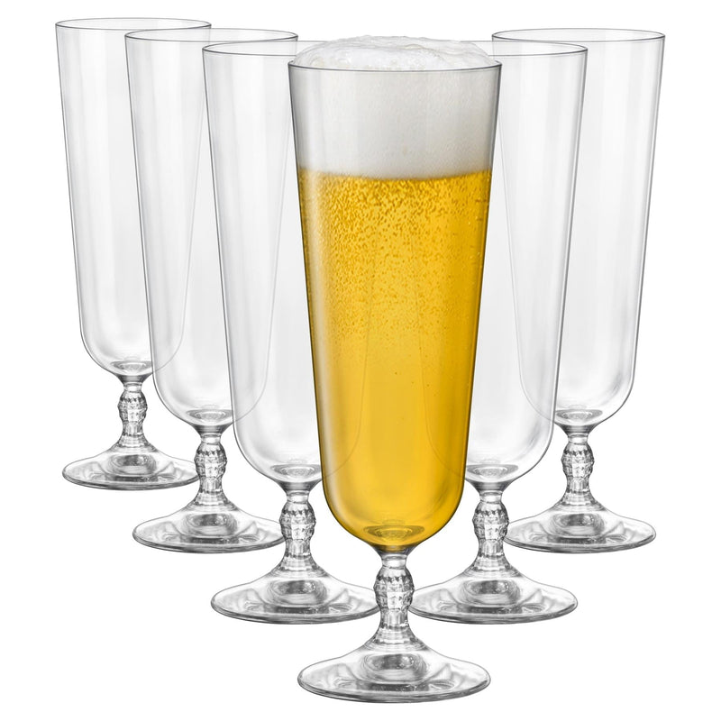 520ml Bartender Stemmed Beer Glasses - Pack of 6 - By Bormioli Rocco