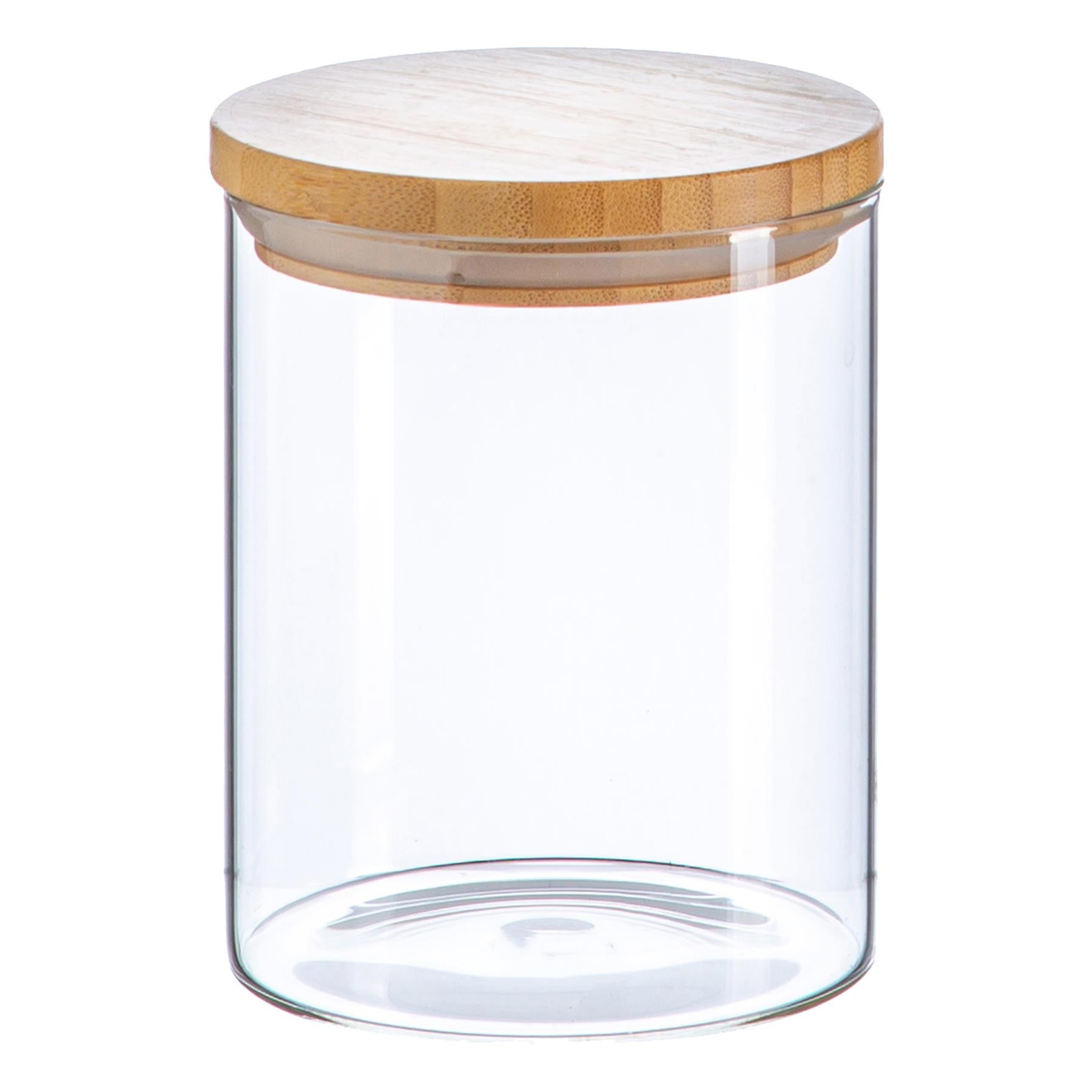 750ml Scandi Storage Jar with Wooden Lid - By Argon Tableware