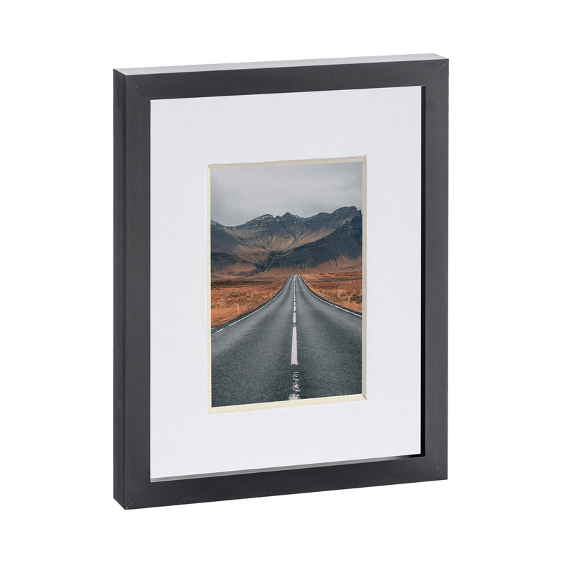 Black 8" x 10" Photo Frame with 4" x 6" Mount - By Nicola Spring
