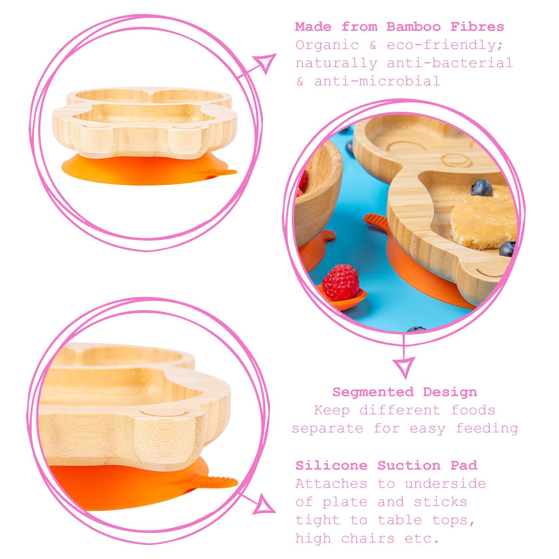 Pickles The Penguin Bamboo Suction Plate