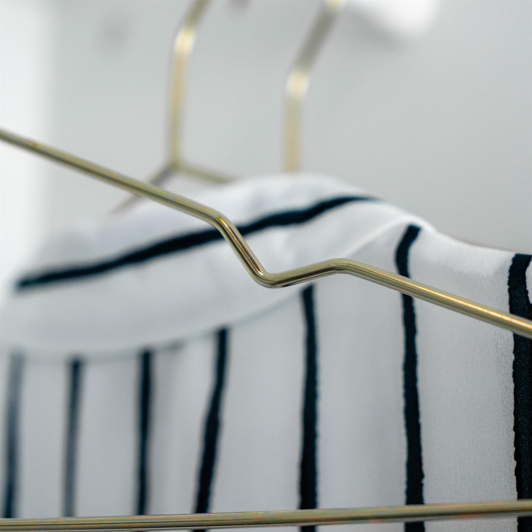 Metal Coat Hangers - Pack of 10