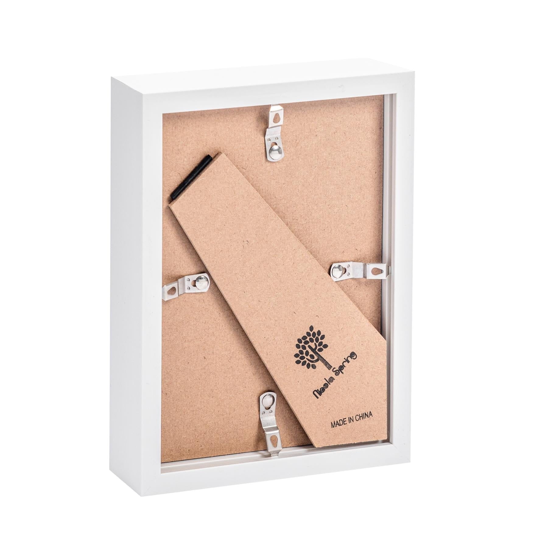 5" x 7" White 3D Box Photo Frame