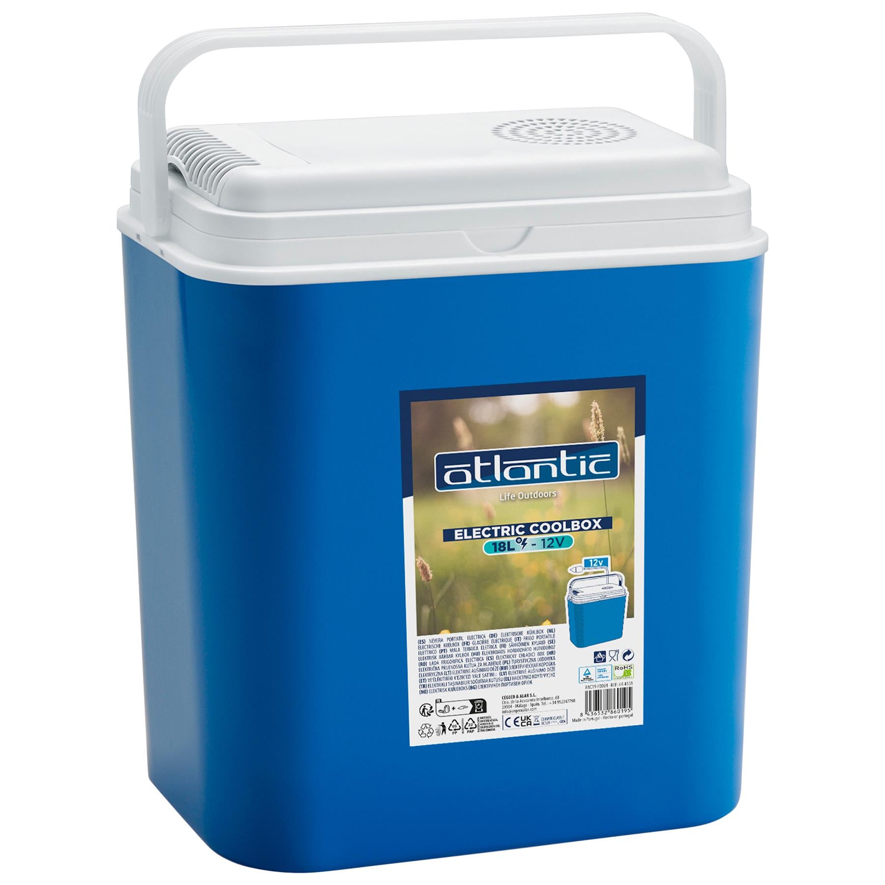 Blue 18L 12V Electric Cool Box - By Atlantic