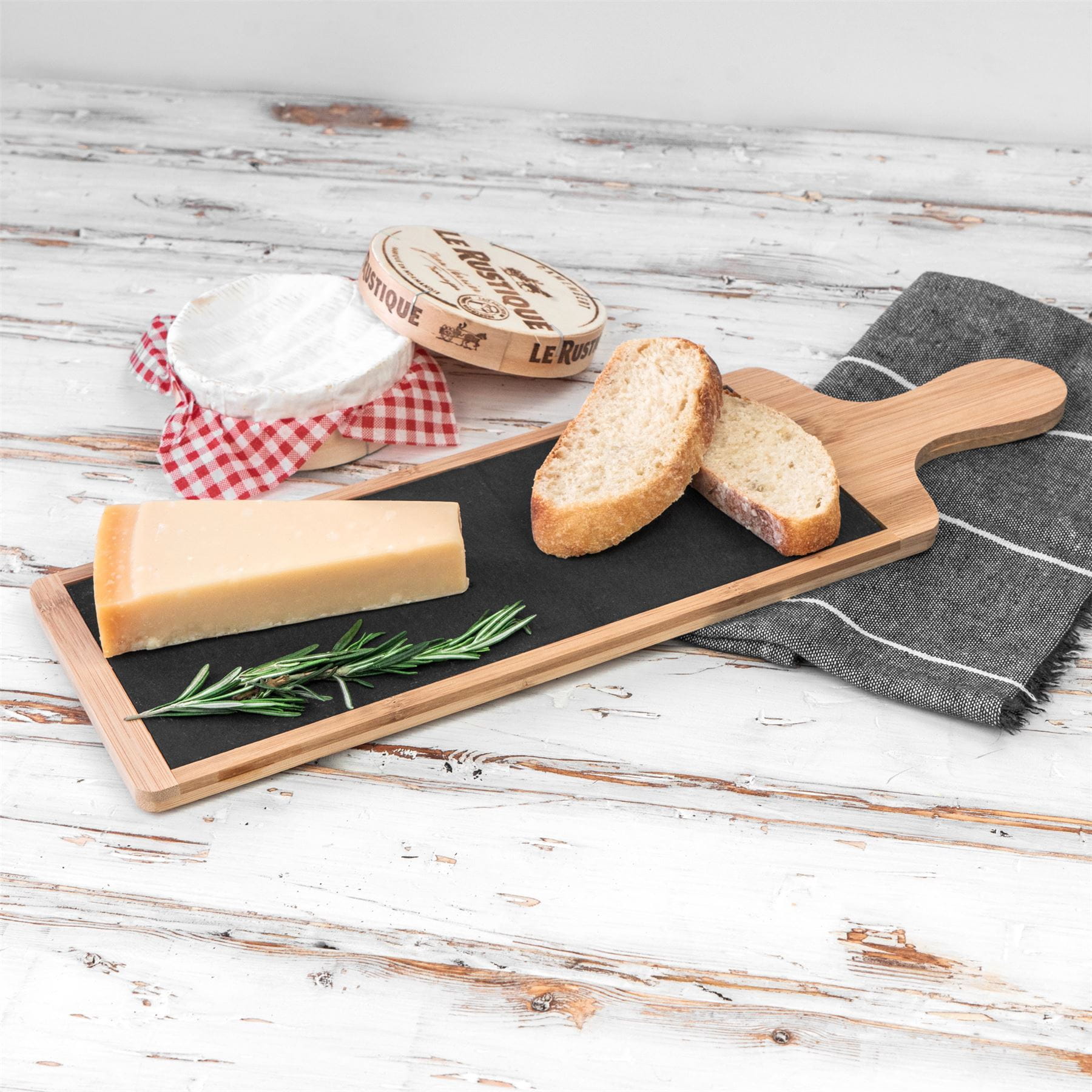 44.5cm x 14.5cm Slate Bamboo Serving Board