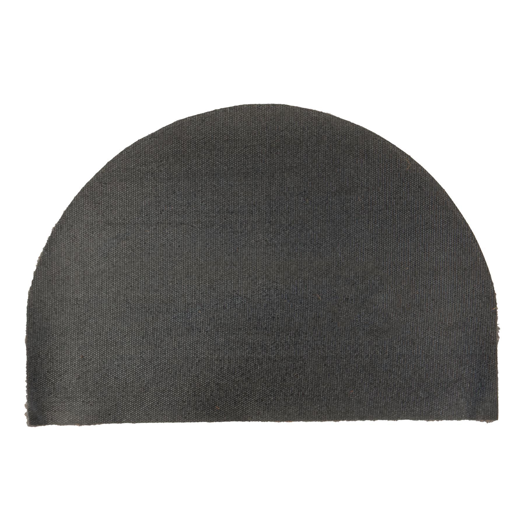 60cm x 40cm Grey Coir Half Moon Door Mat
