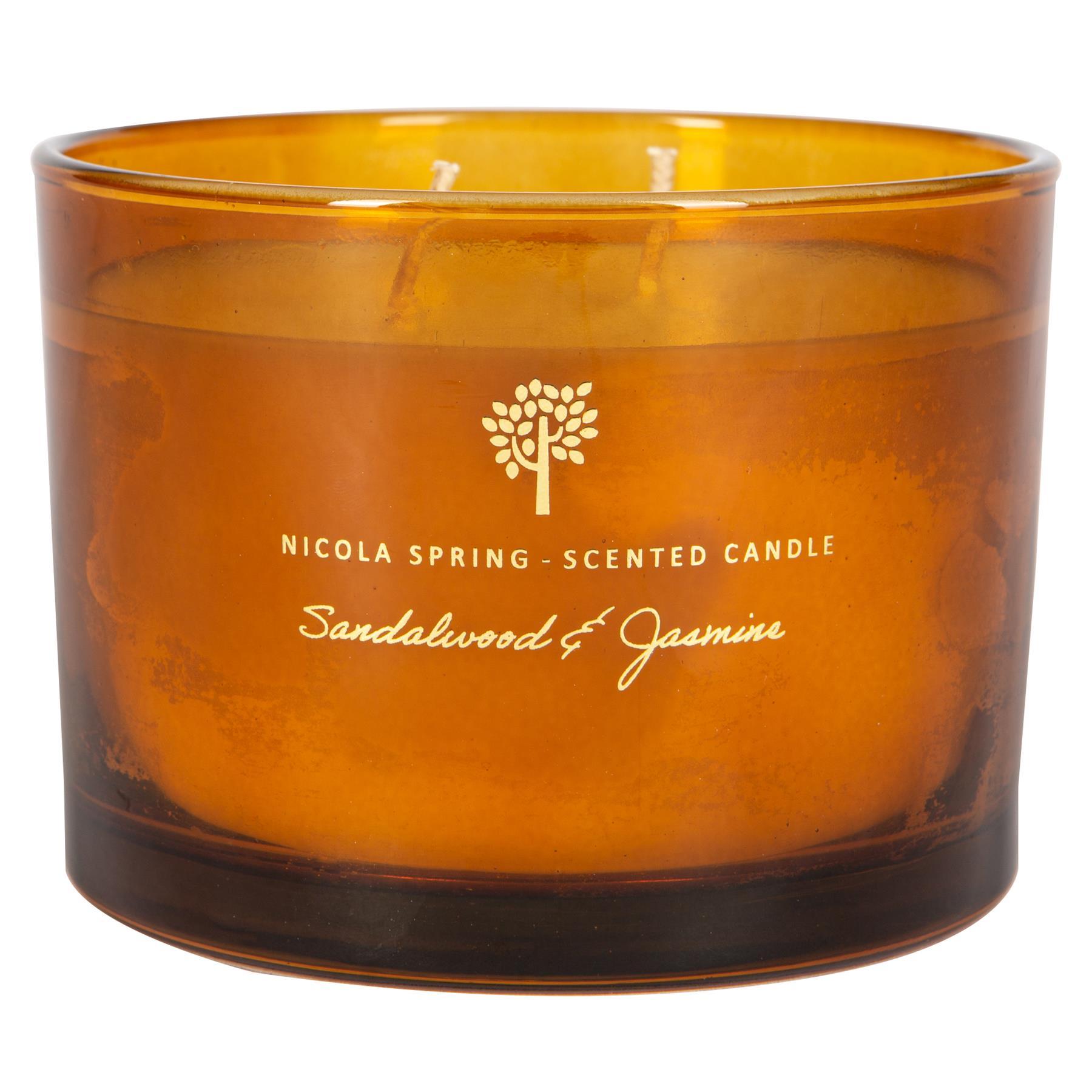 350g Double Wick Sandalwood & Jasmine Soy Wax Scented Candle
