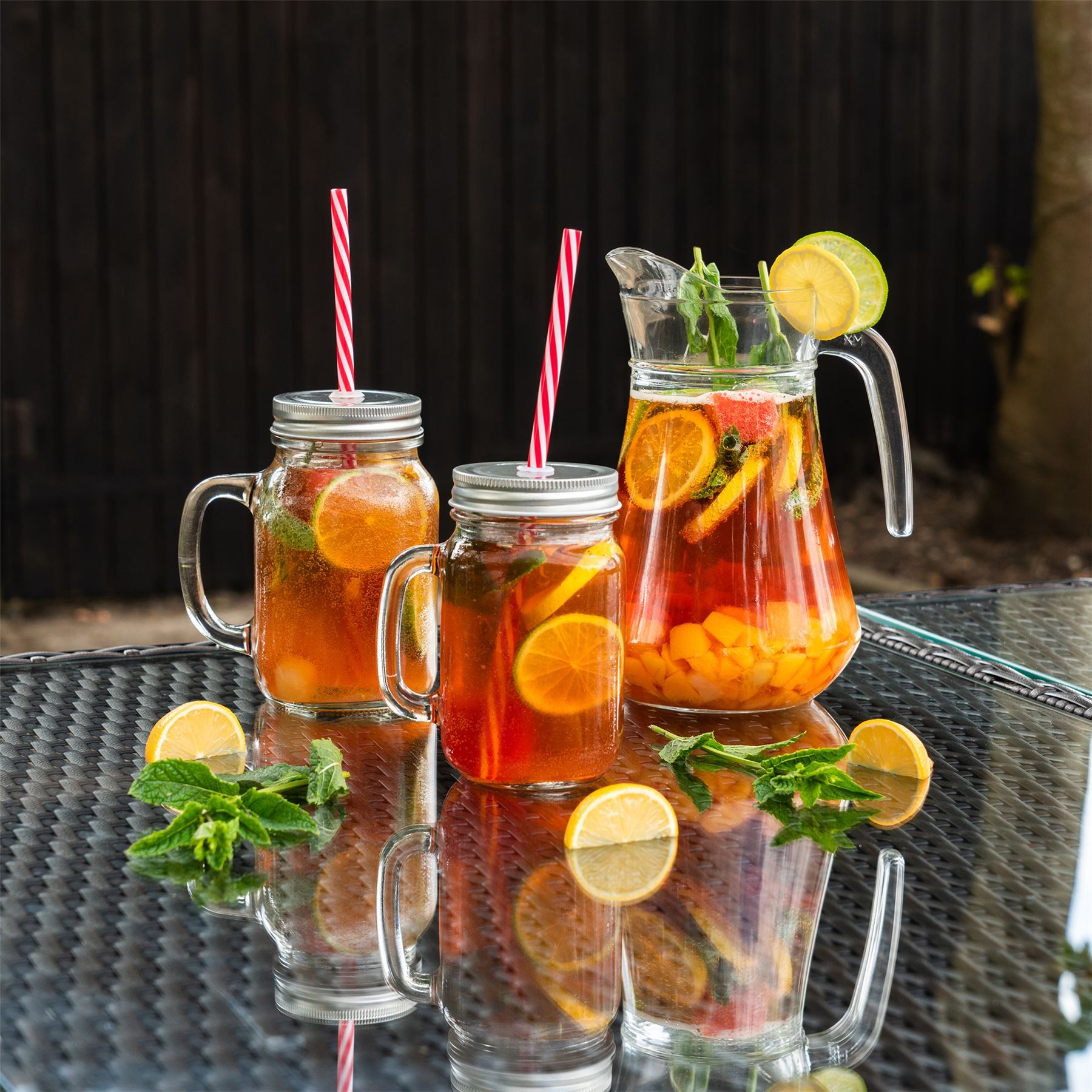 Classic Red Striped Reusable Drinking Straws