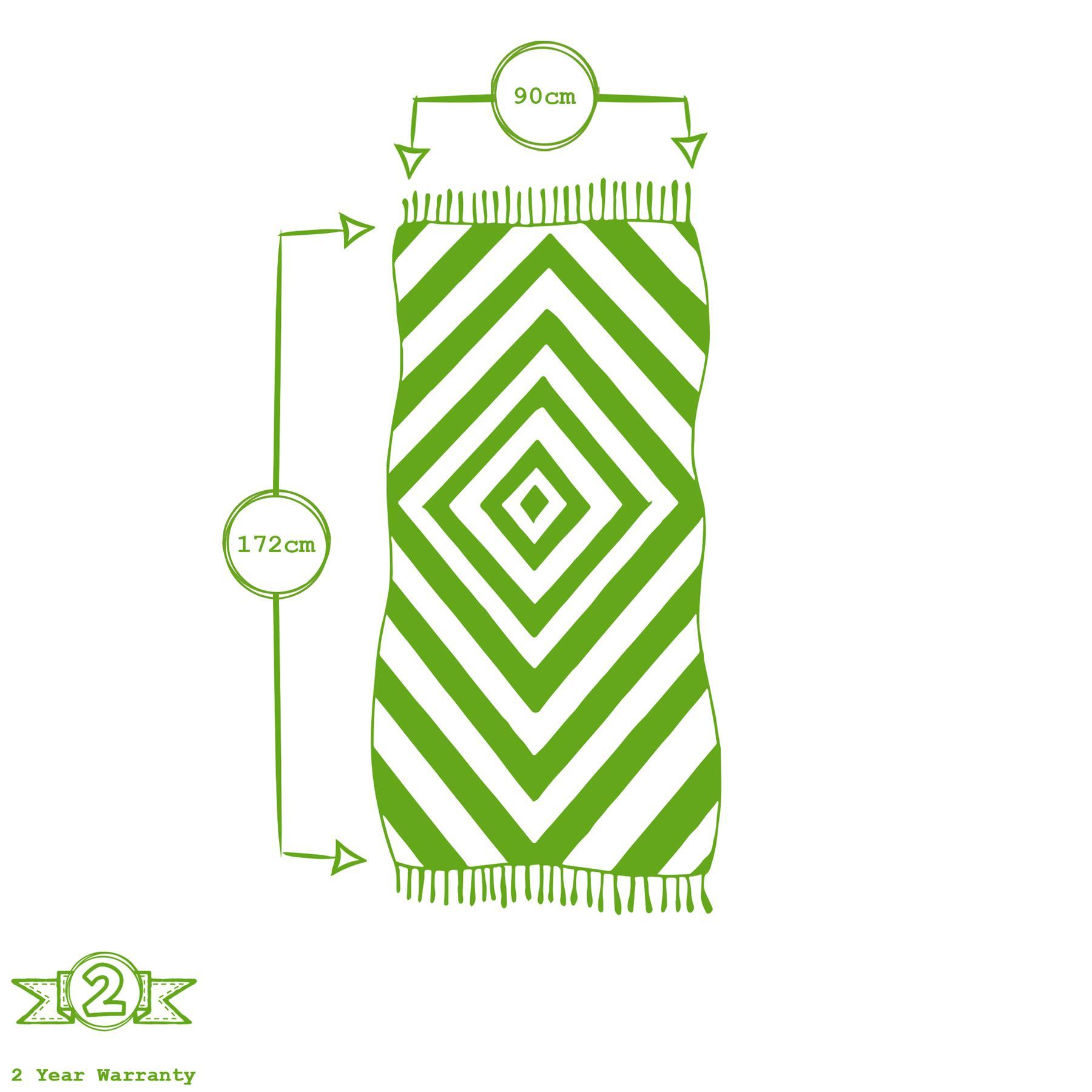 170cm x 90cm Turkish Cotton Diamond Bath Towel