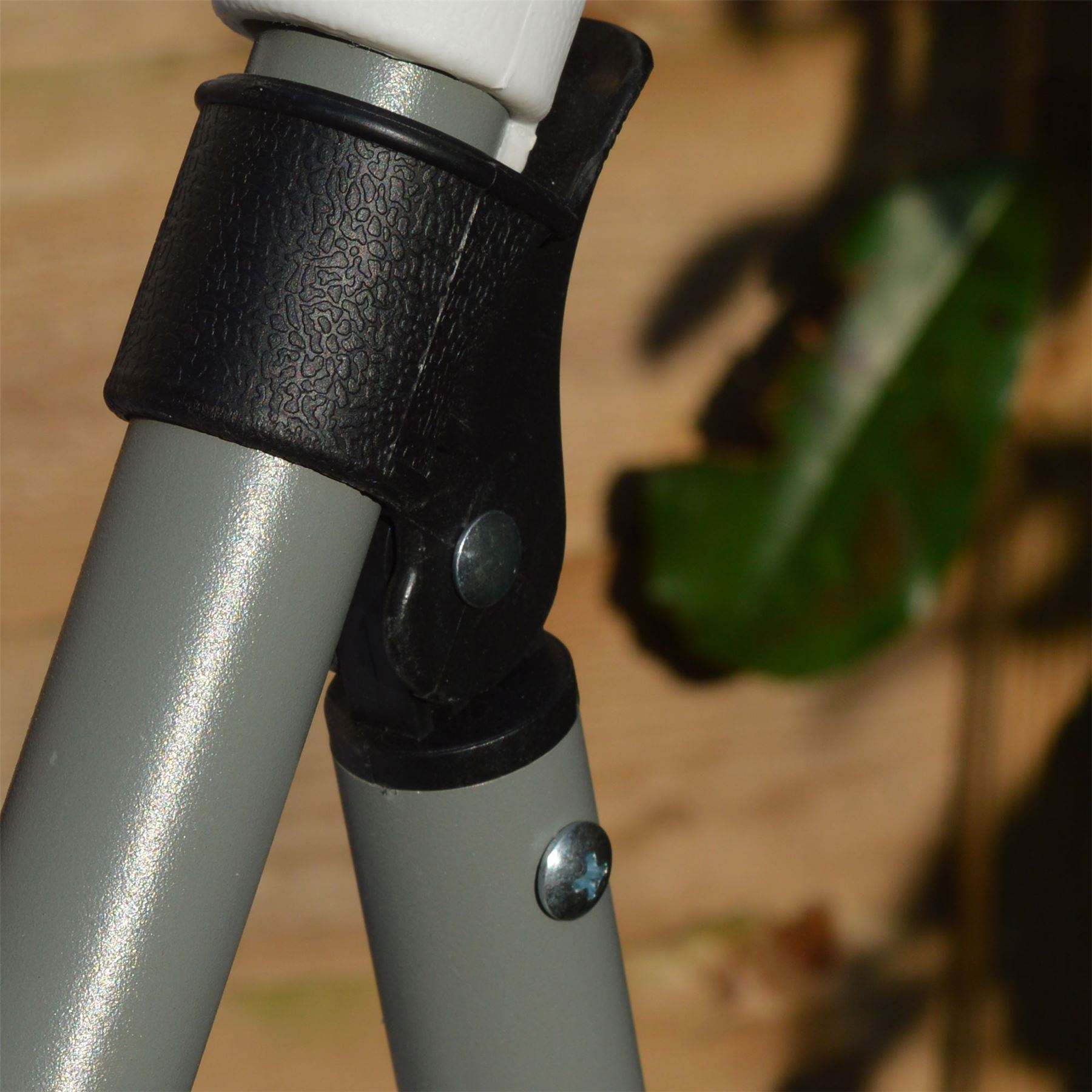 White Steel Folding Trestle Chairs - Pack of Two