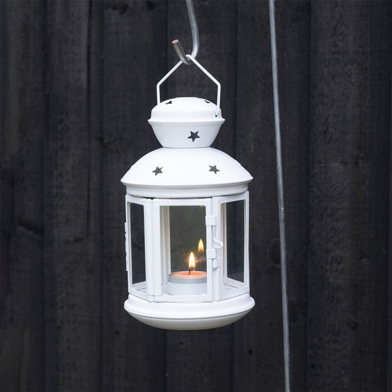 20cm Metal Hanging Tealight Lantern - By Nicola Spring