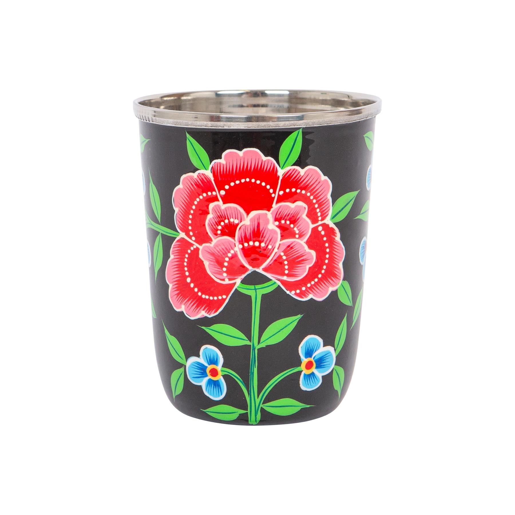 Peony 300ml Hand-Painted Picnic Cup