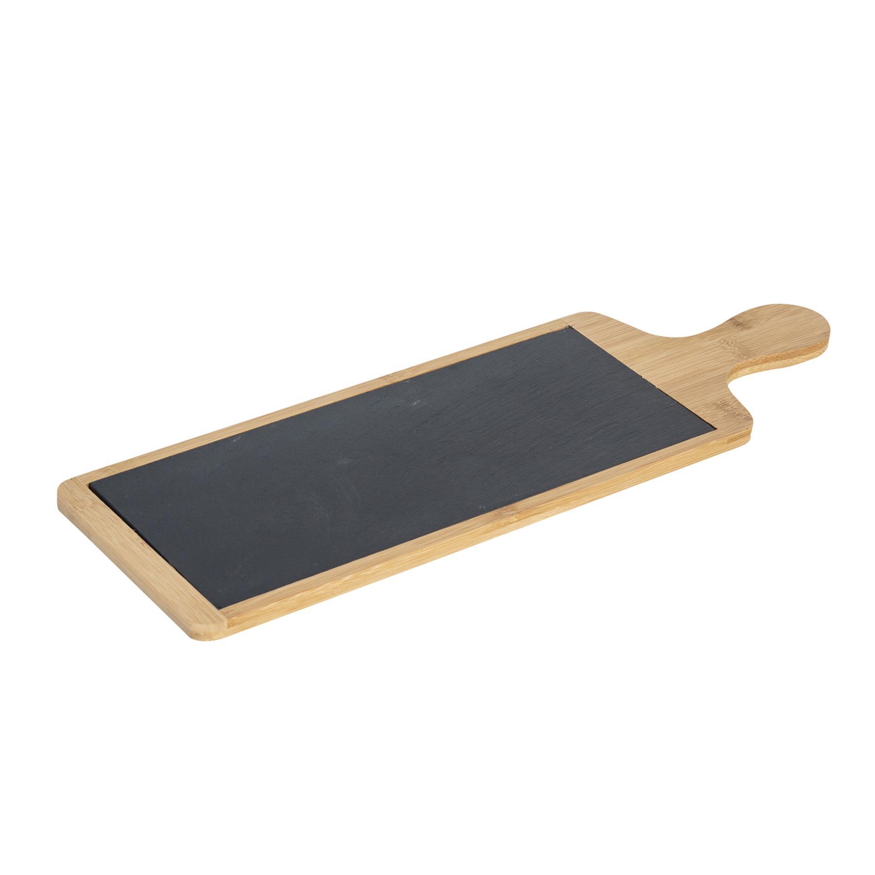 Argon Tableware Natural Slate/Wooden Food Serving Board