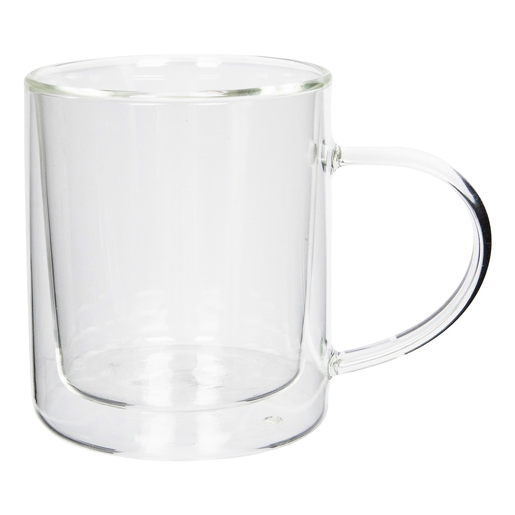 360ml Double-Walled Glass Mugs Set - Pack of 2