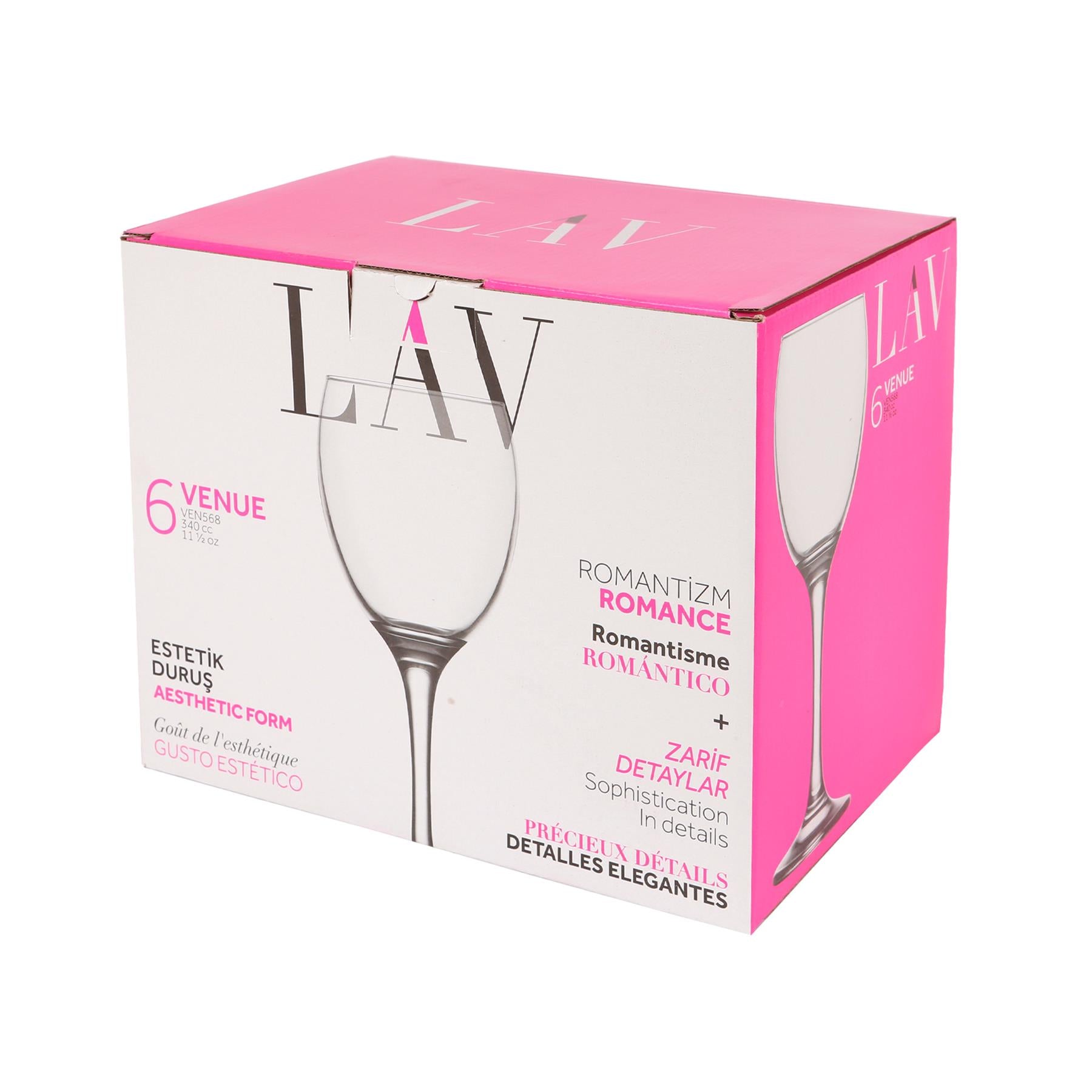 340ml Venue Wine Glasses - Pack of Six