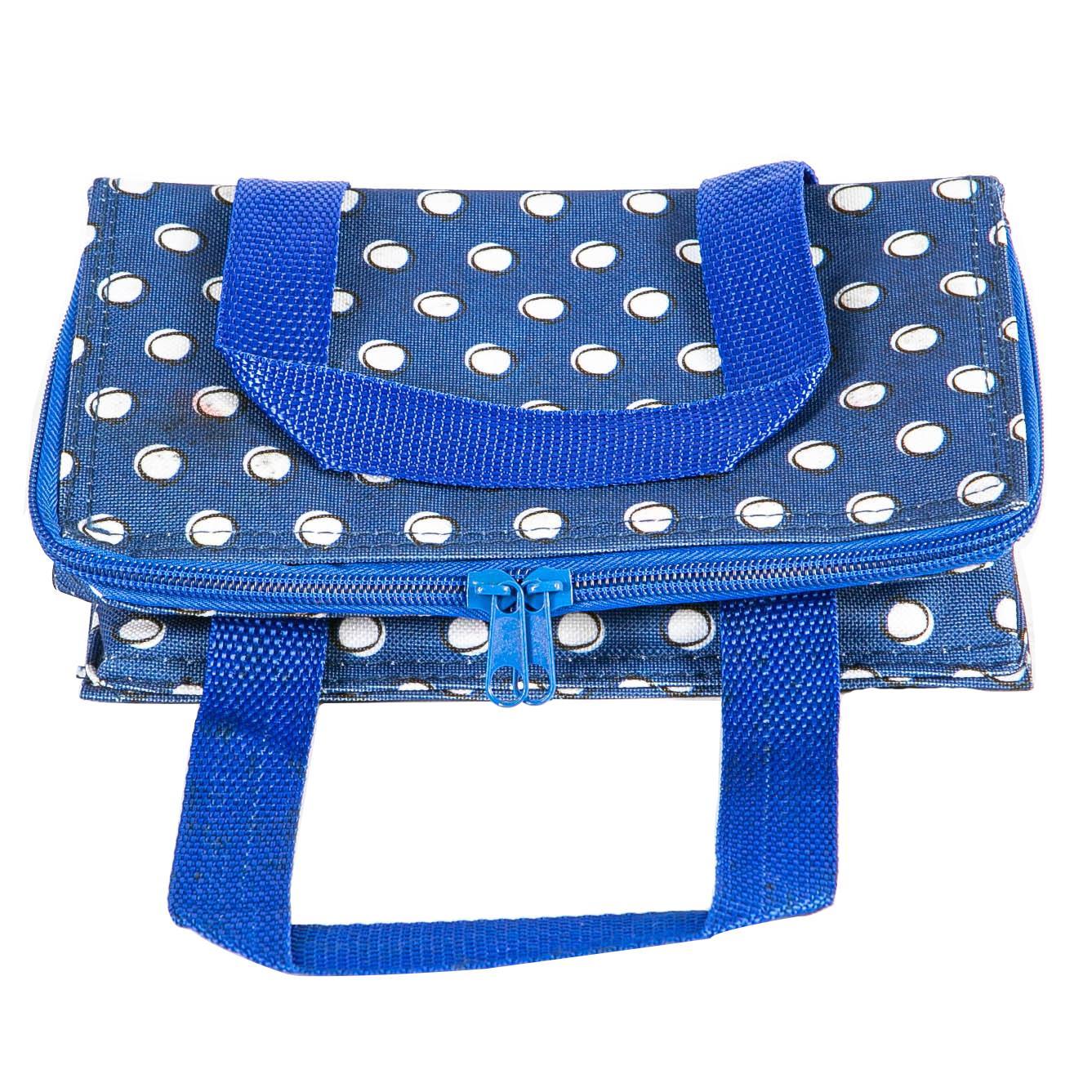 Blue Polka Insulated Lunch Bag