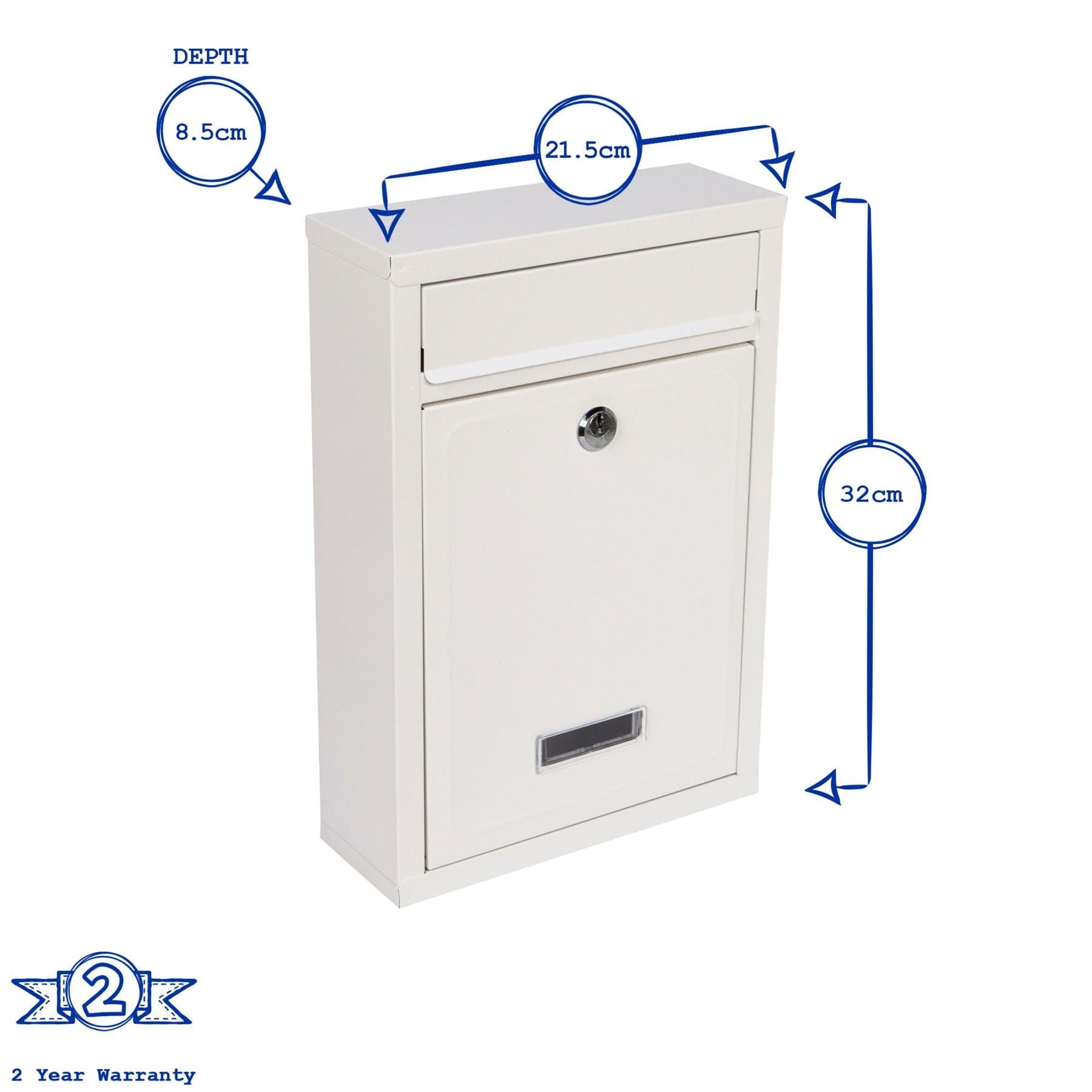 Modern Steel Plated Post Box