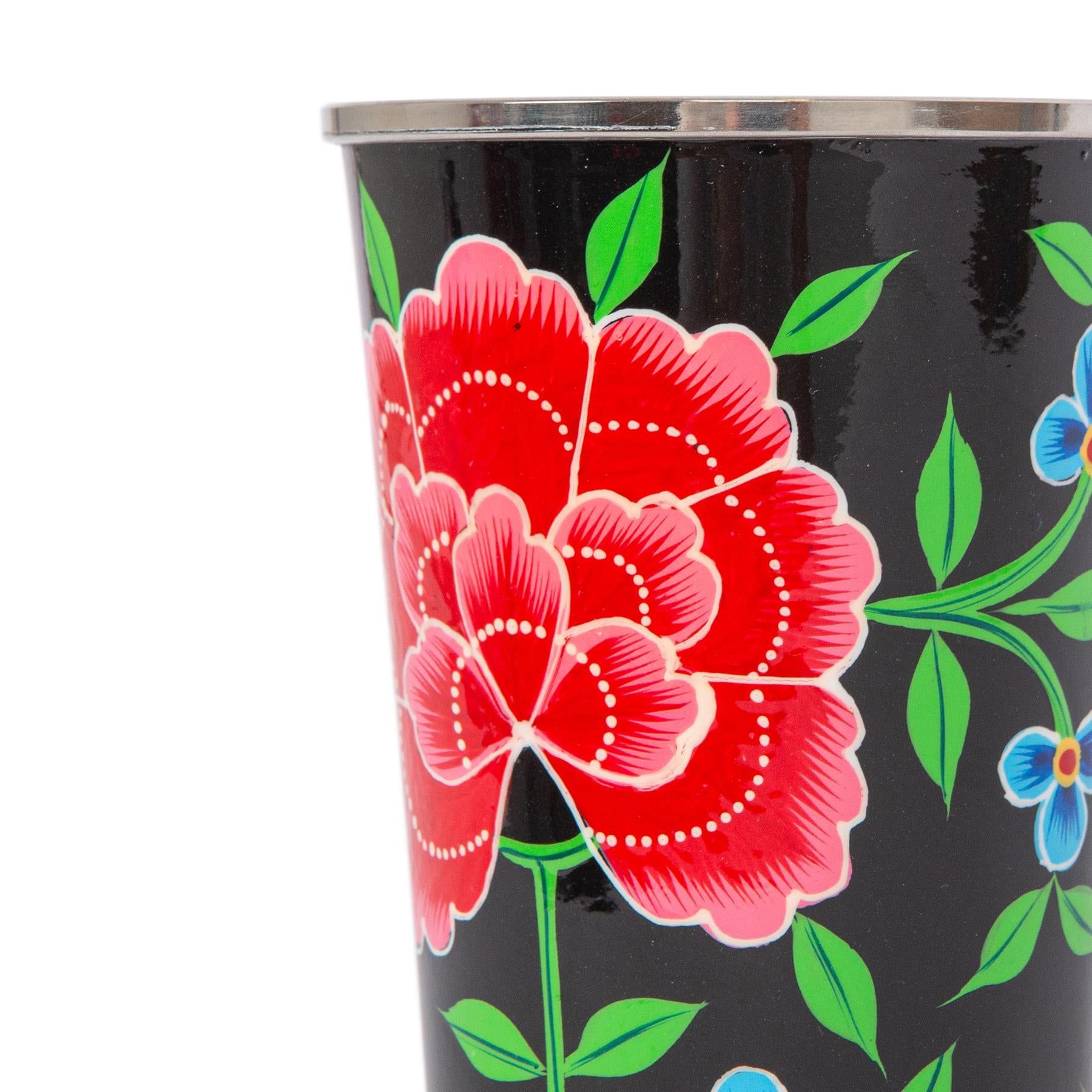 Peony 300ml Hand-Painted Picnic Cup