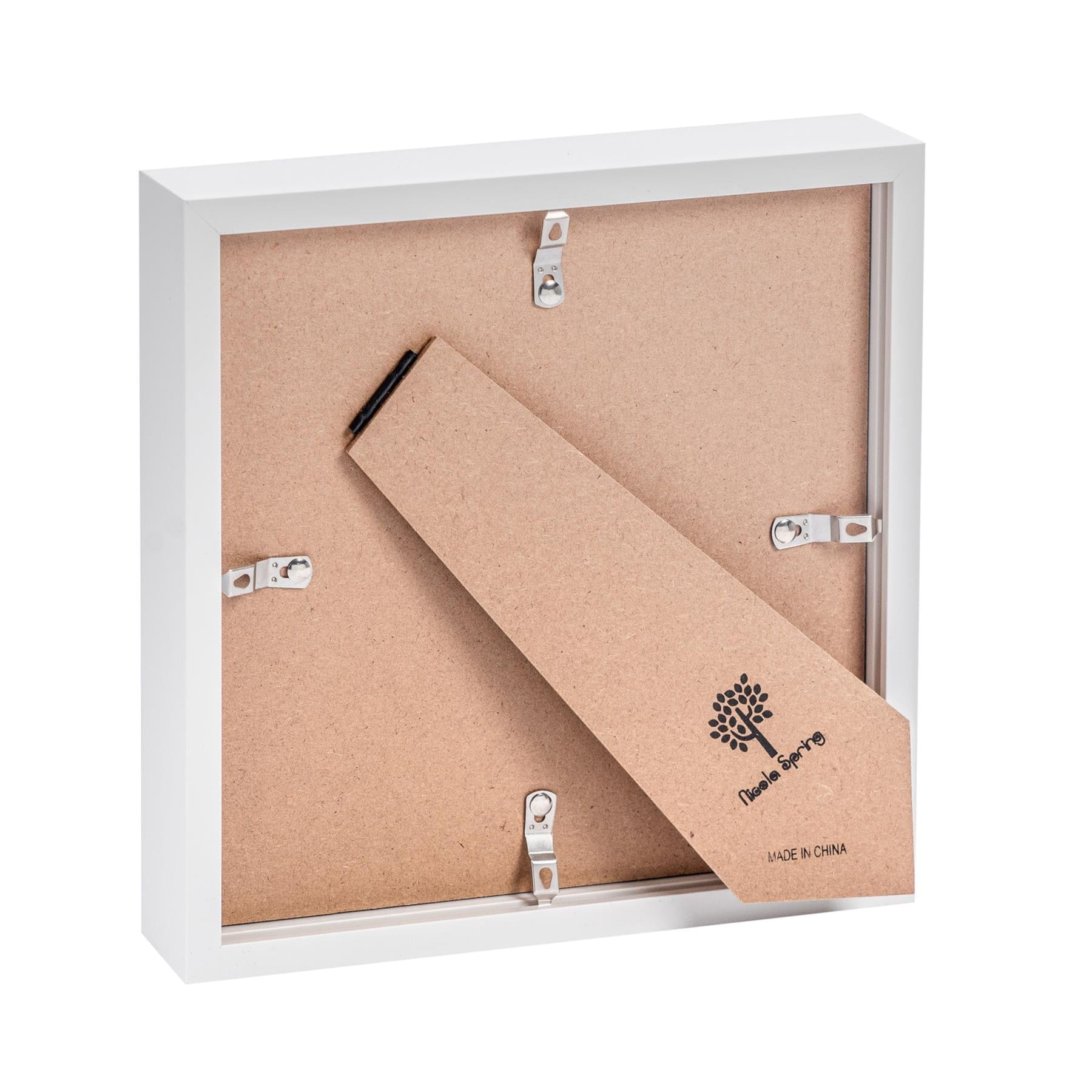 8" x 8" White 3D Box Photo Frame
