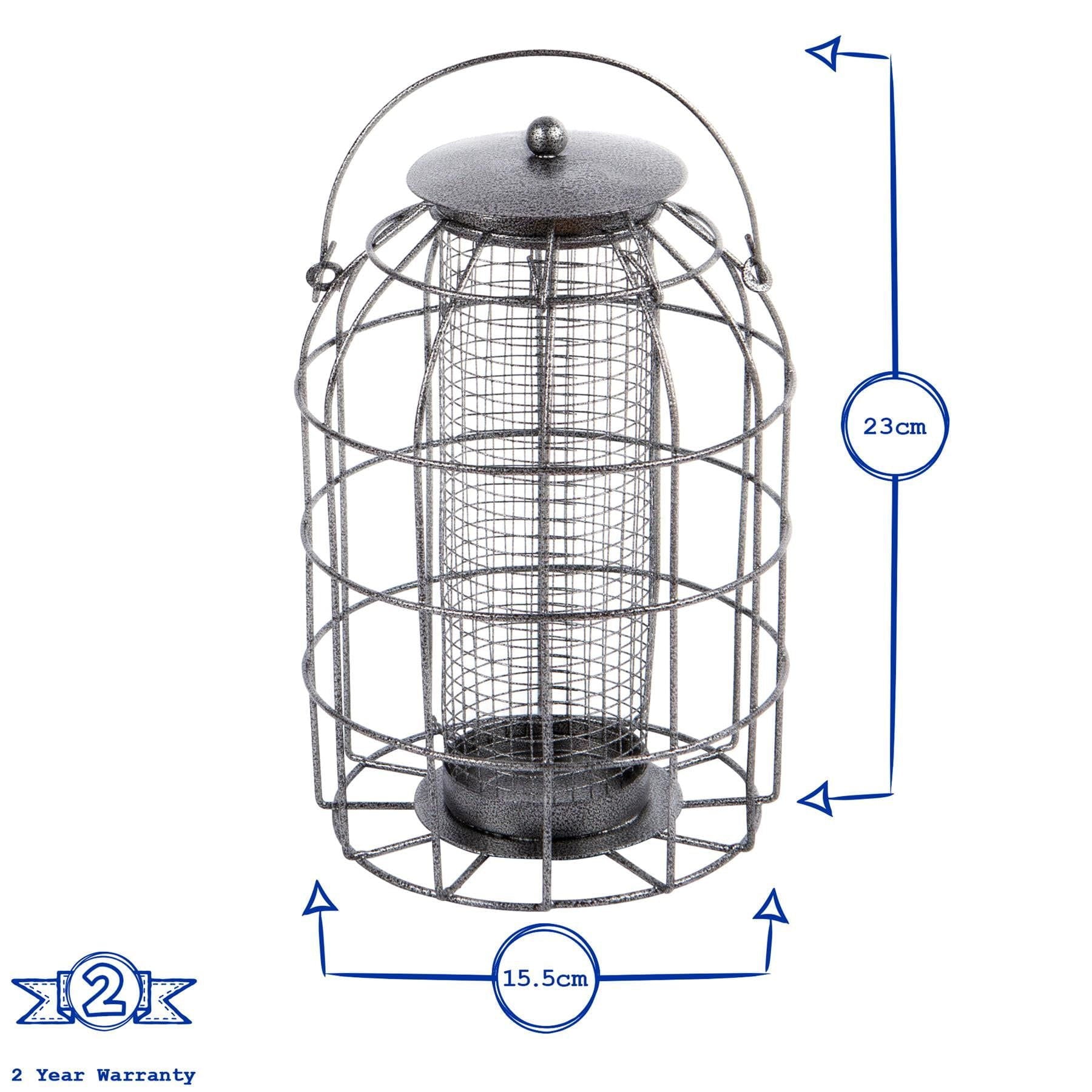 Squirrel-Proof Metal Nut Bird Feeder