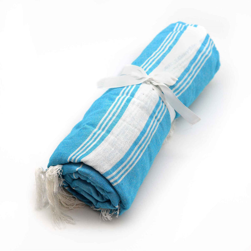 190cm Round Turkish Cotton Bath Towel - By Nicola Spring