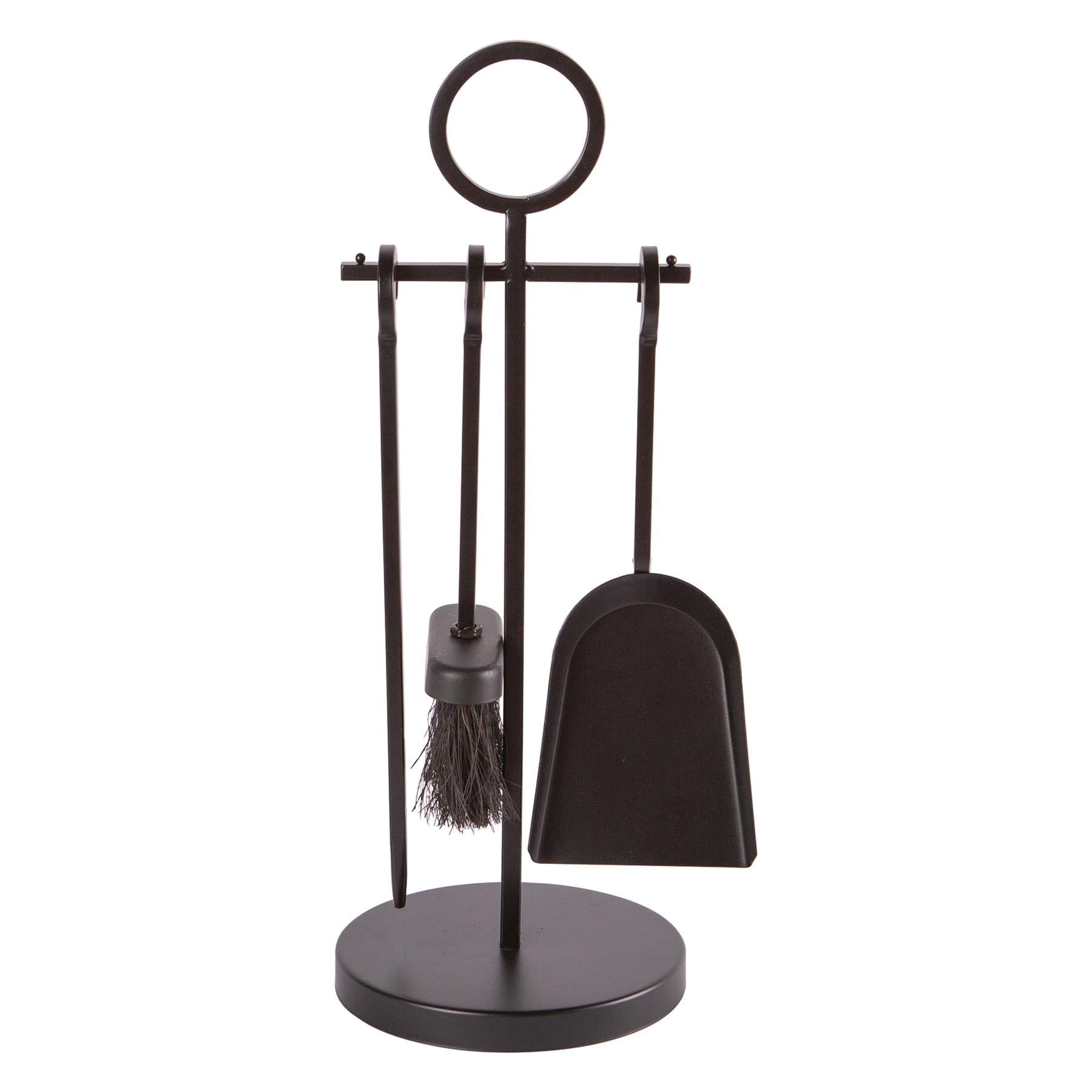 4pc Black Midhurst Fireside Companion Set - By Hammer & Tongs