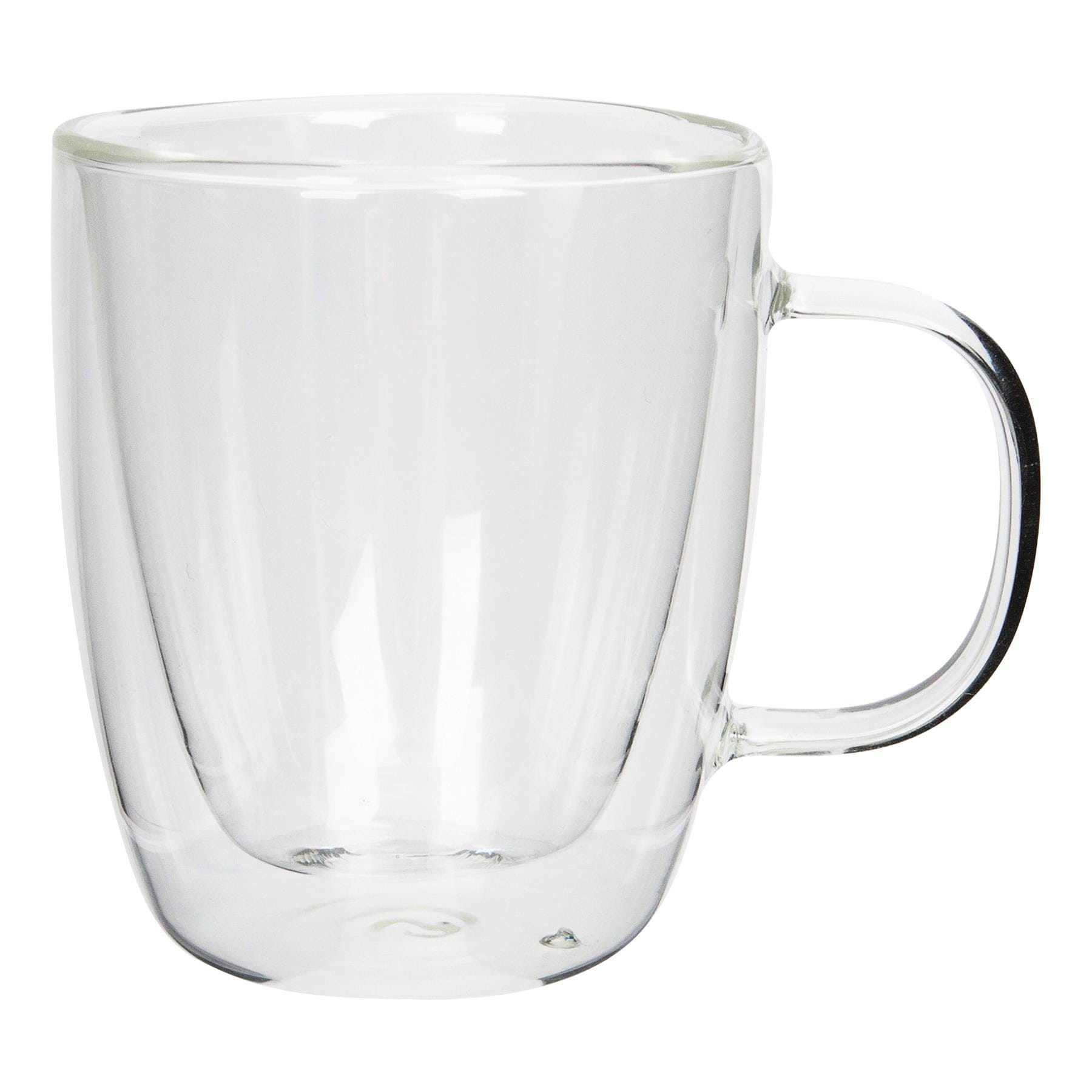 386ml Double-Walled Glass Coffee Cups Set - Pack of 2