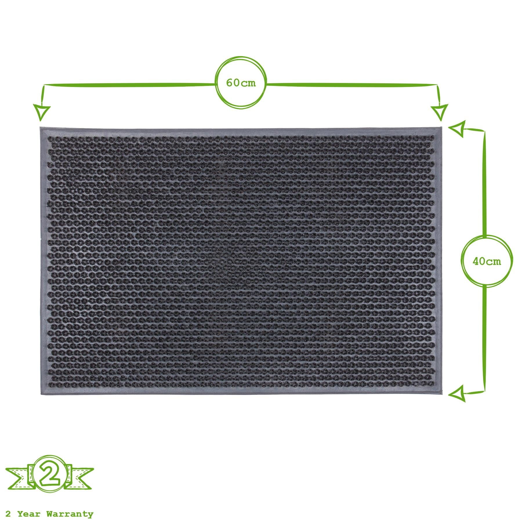 60cm x 40cm Classic Heavy Duty Rubber Door Mat