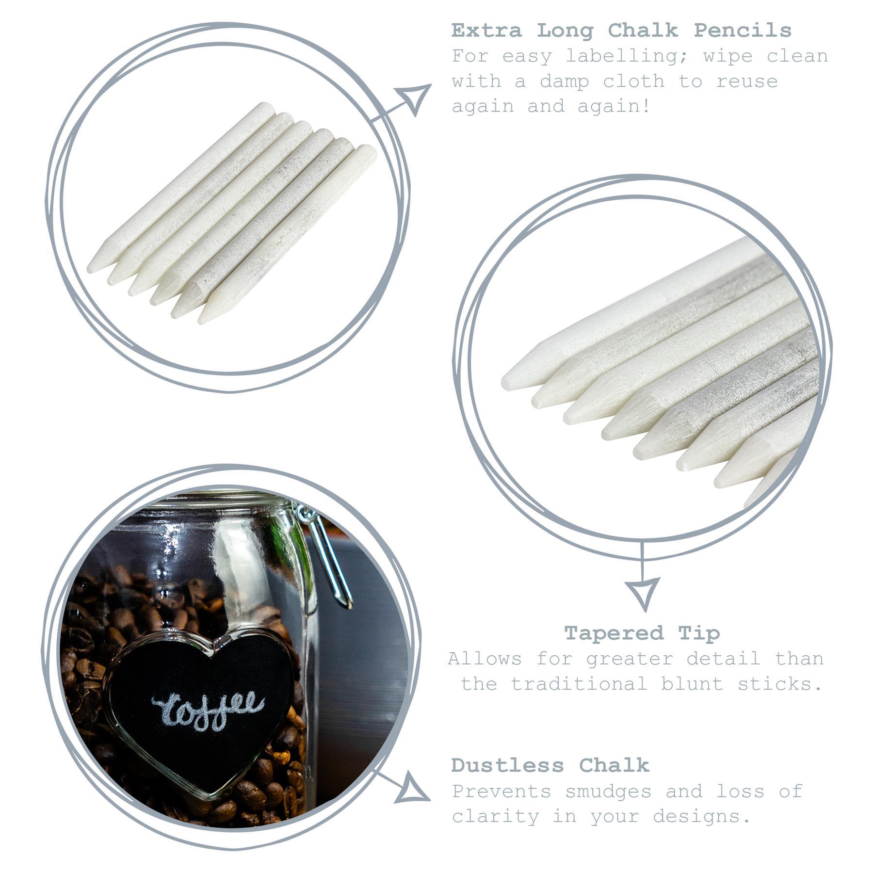 White Dustless Blackboard Chalk Pencils