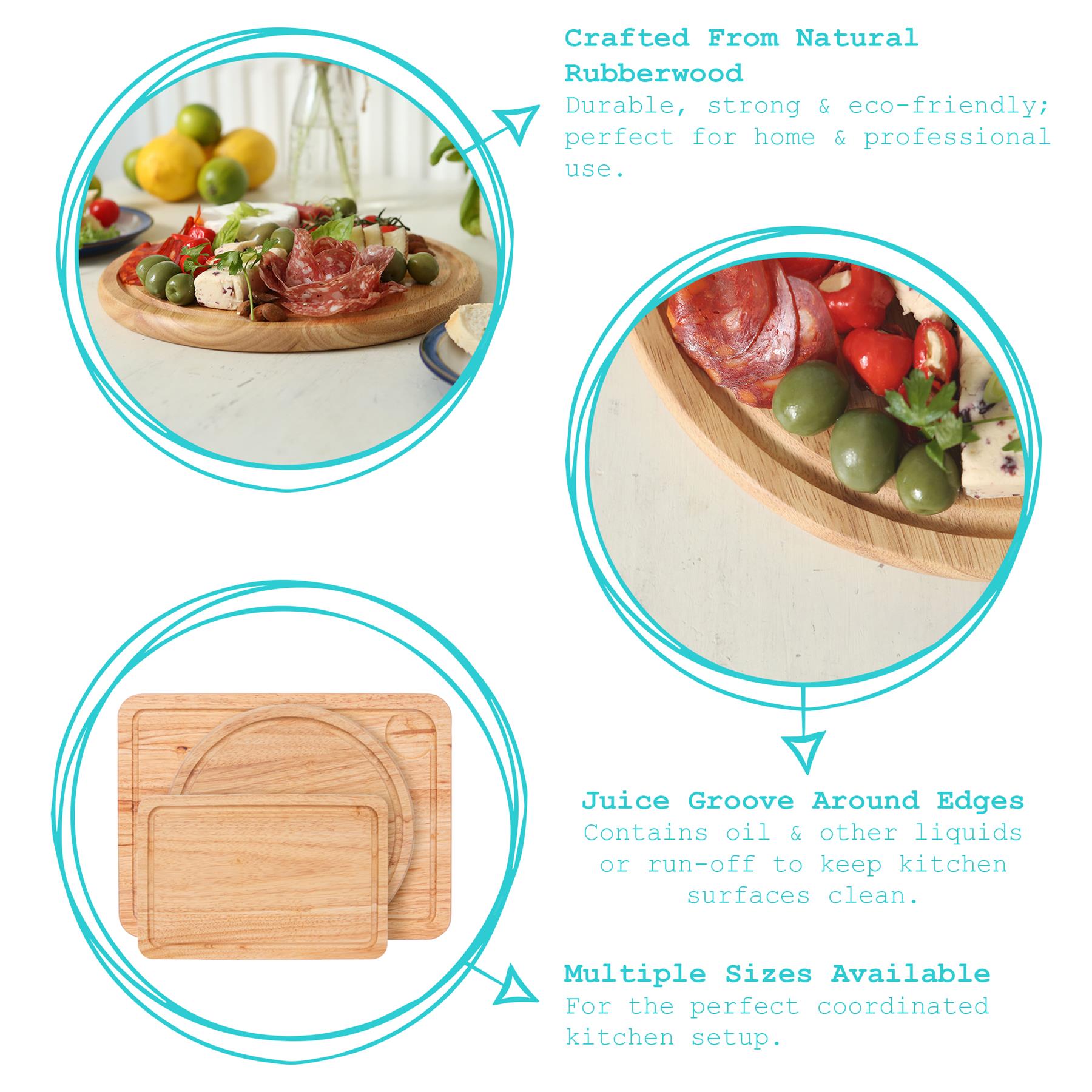 30cm Round Wooden Chopping Board