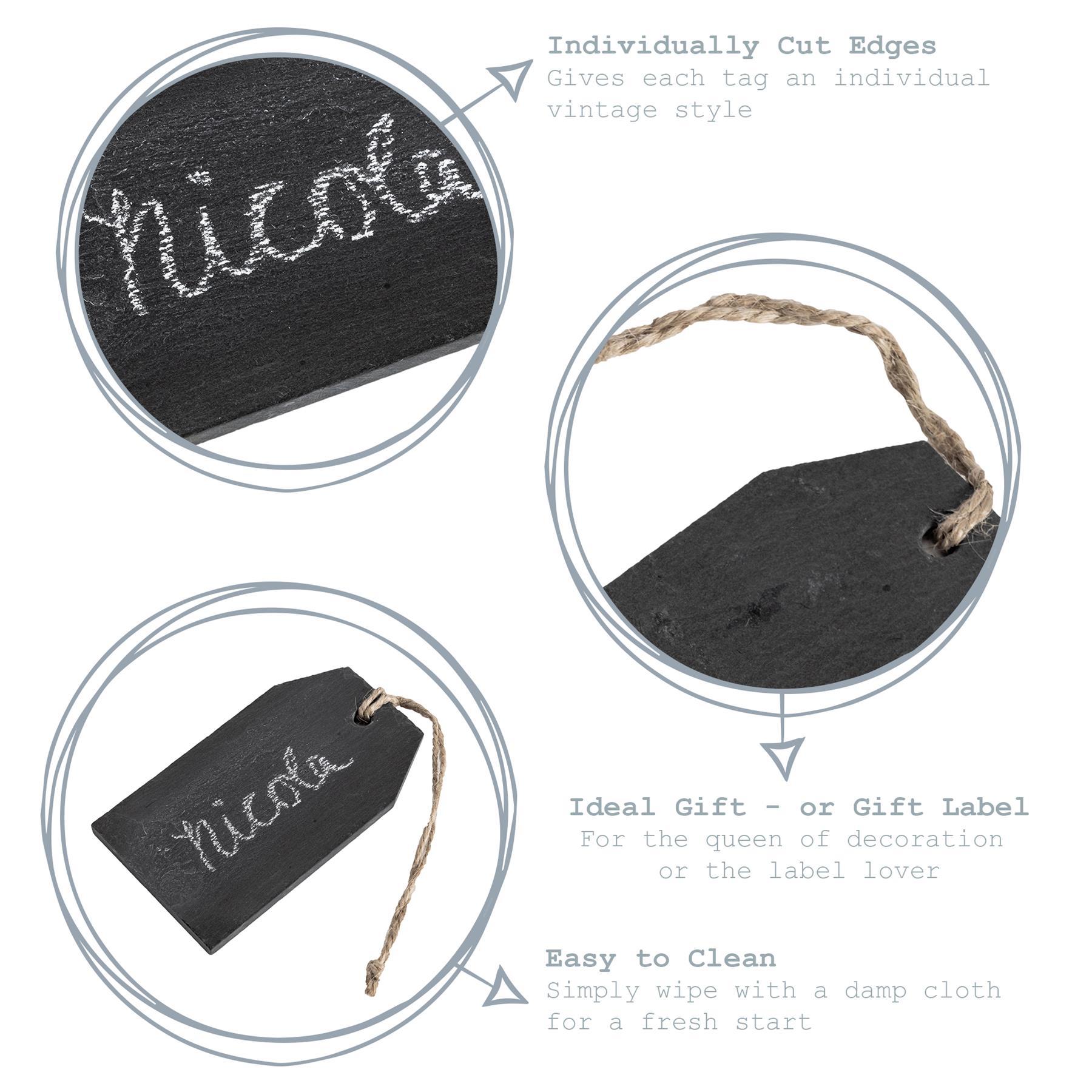 Nicola Spring Natural Slate Hanging Tags Detail