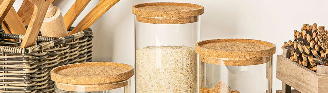 Cork Lid Storage Jars at Rinkit.com