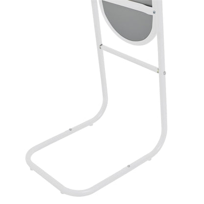 153cm x 30cm White Round Full-Length Mirror