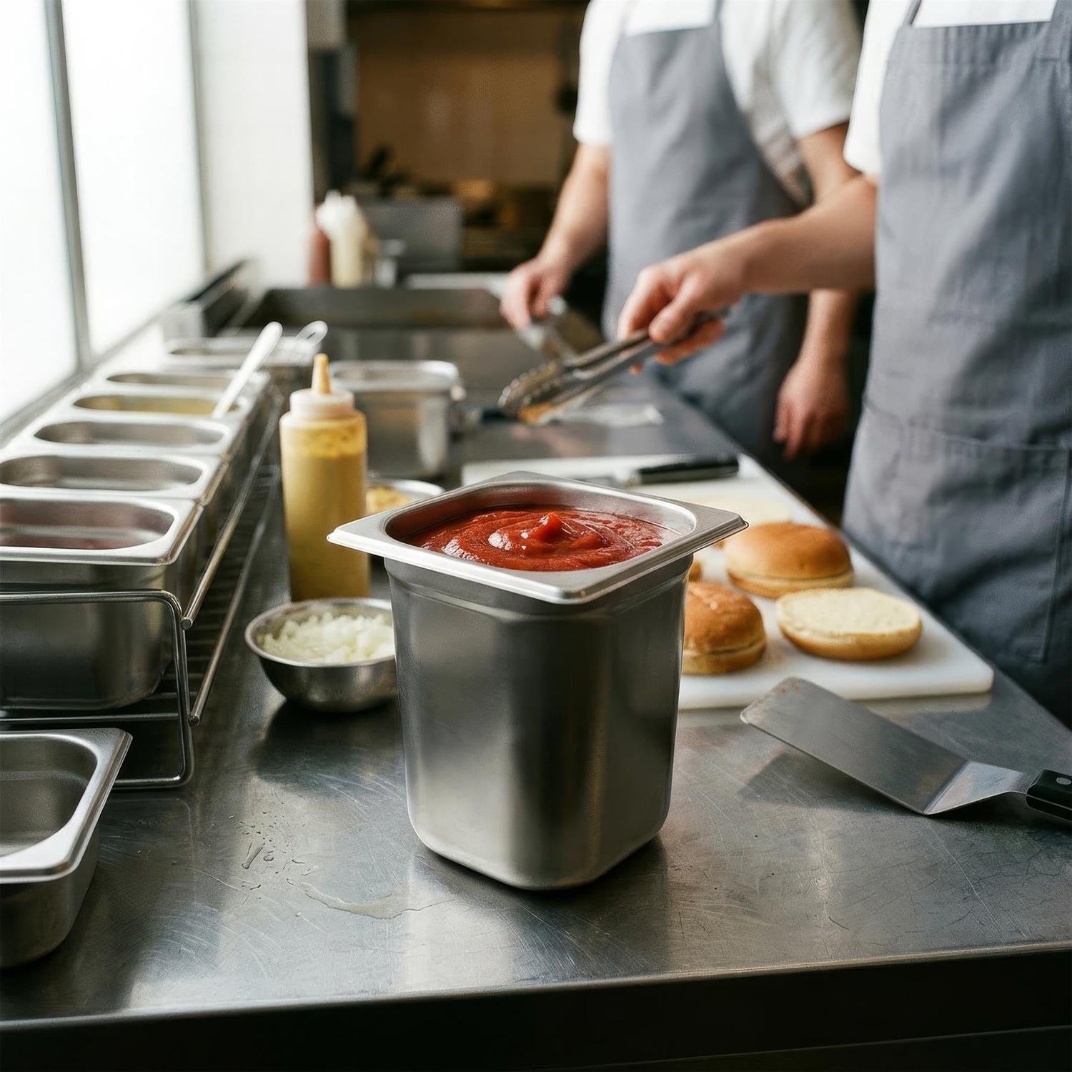 Stainless Steel Gastronorm Container - 1/6 200mm - 3L