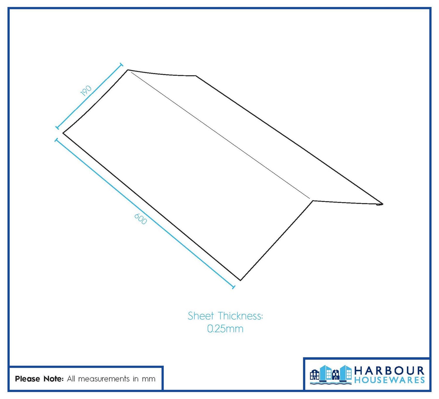 Metal Roofing Ridge Caps - 30 x 60cm - Anthracite - Pack of 5